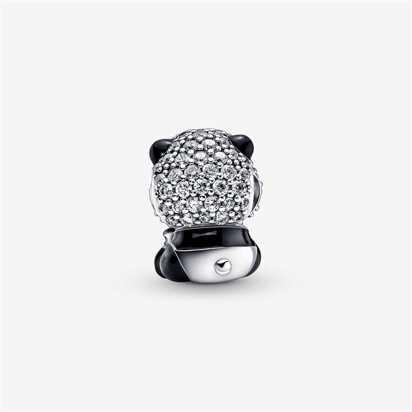 S925 Sterling Silver Sparkling Cute Panda Charm