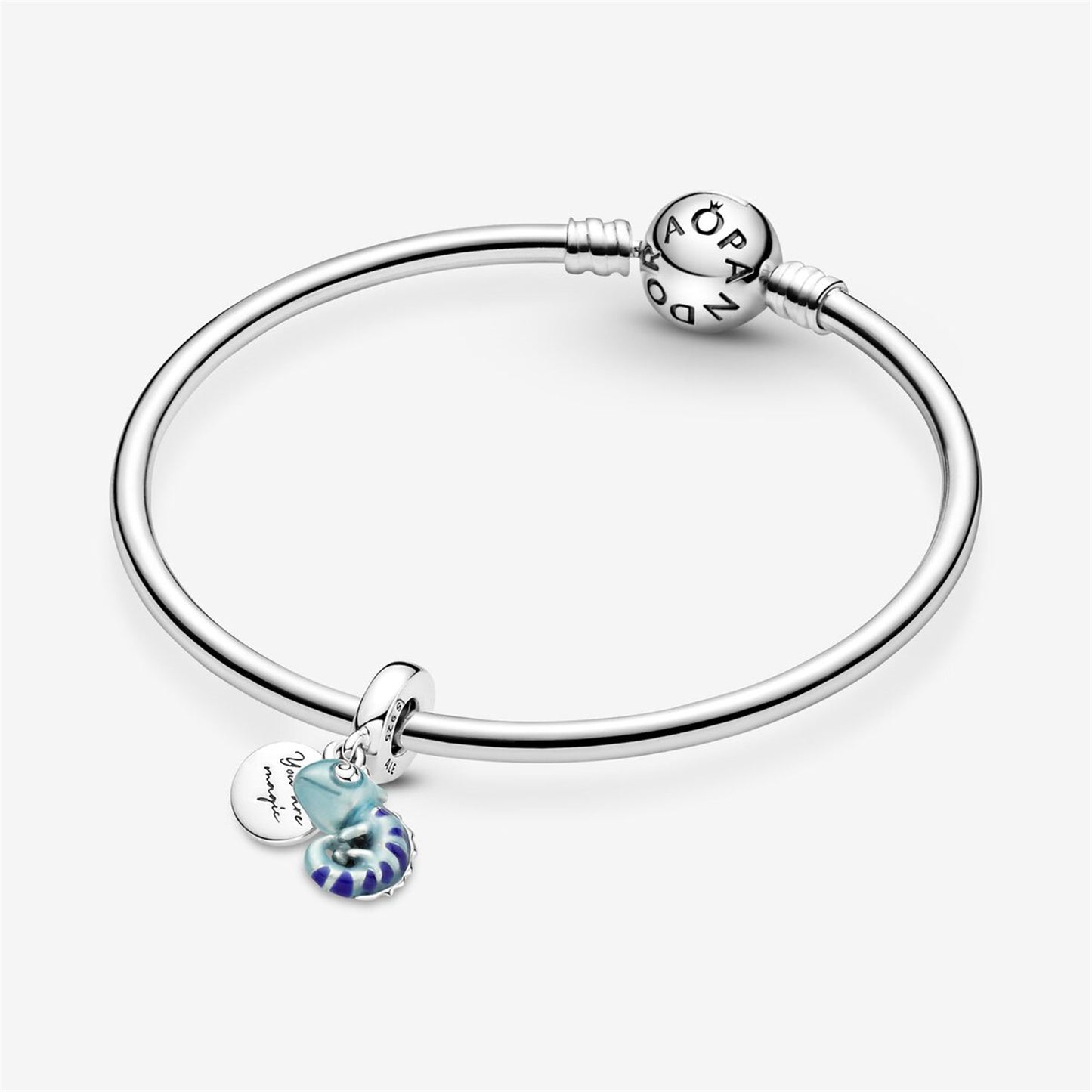S925 Sterling Silver Color-changing Chameleon Dangle Charm