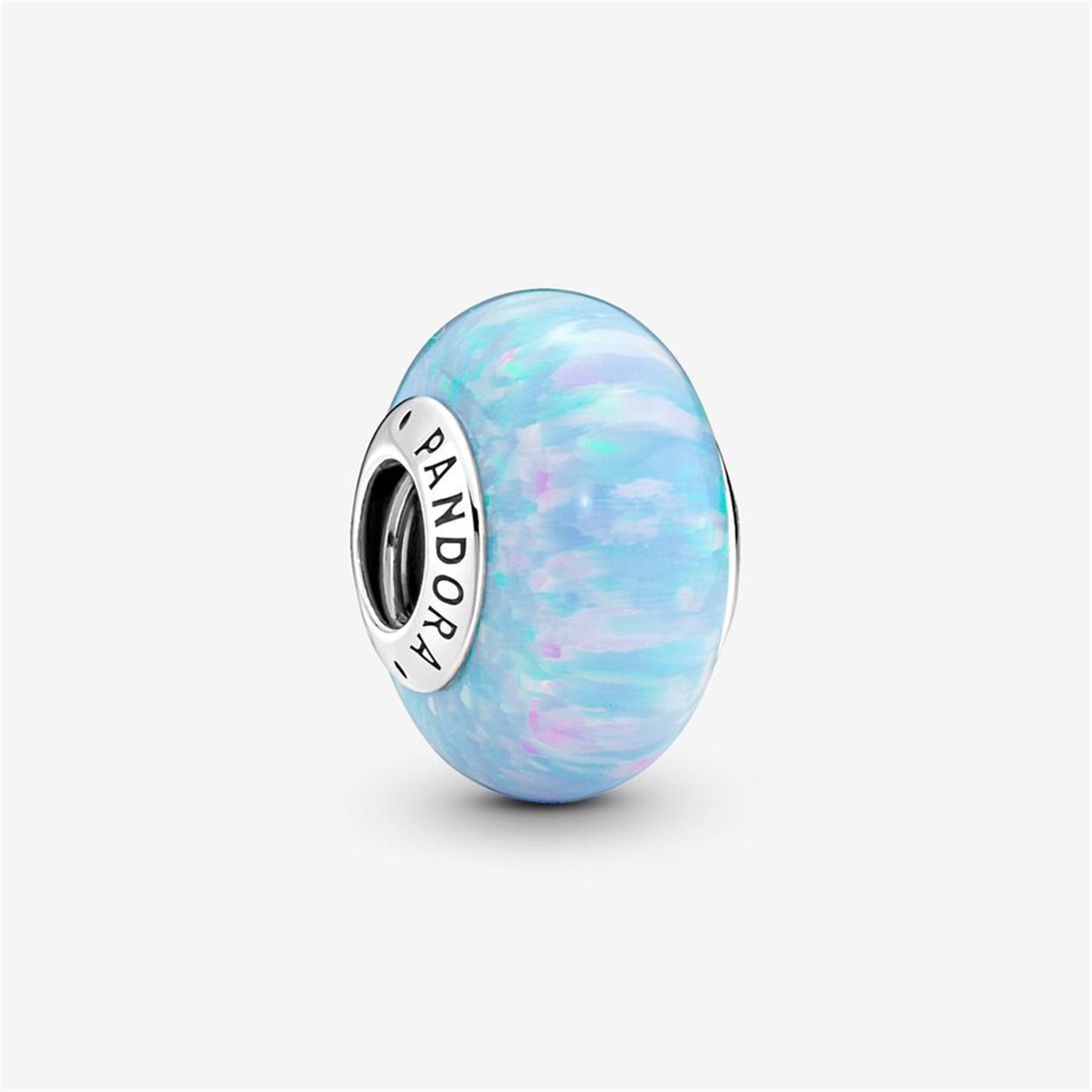 S925 Sterling Silver Opalescent Ocean Blue Charm