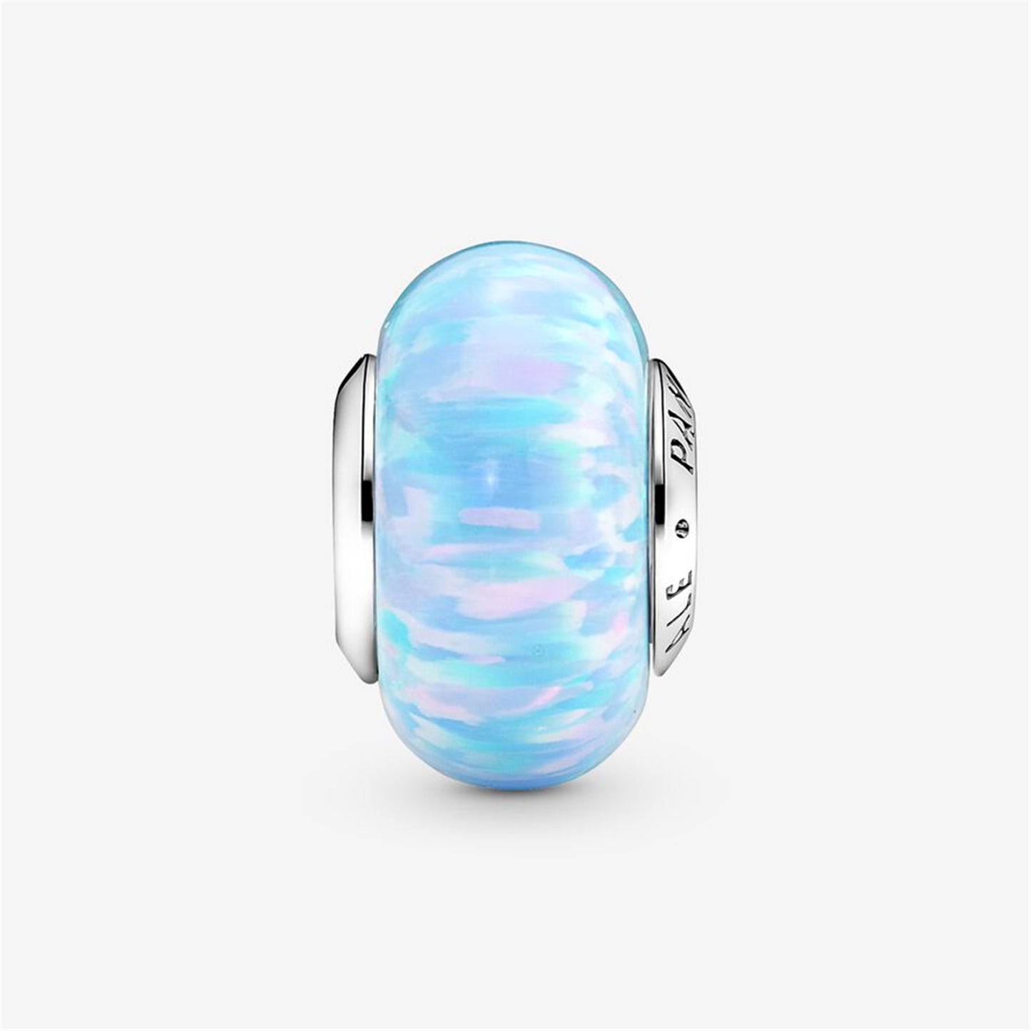 S925 Sterling Silver Opalescent Ocean Blue Charm