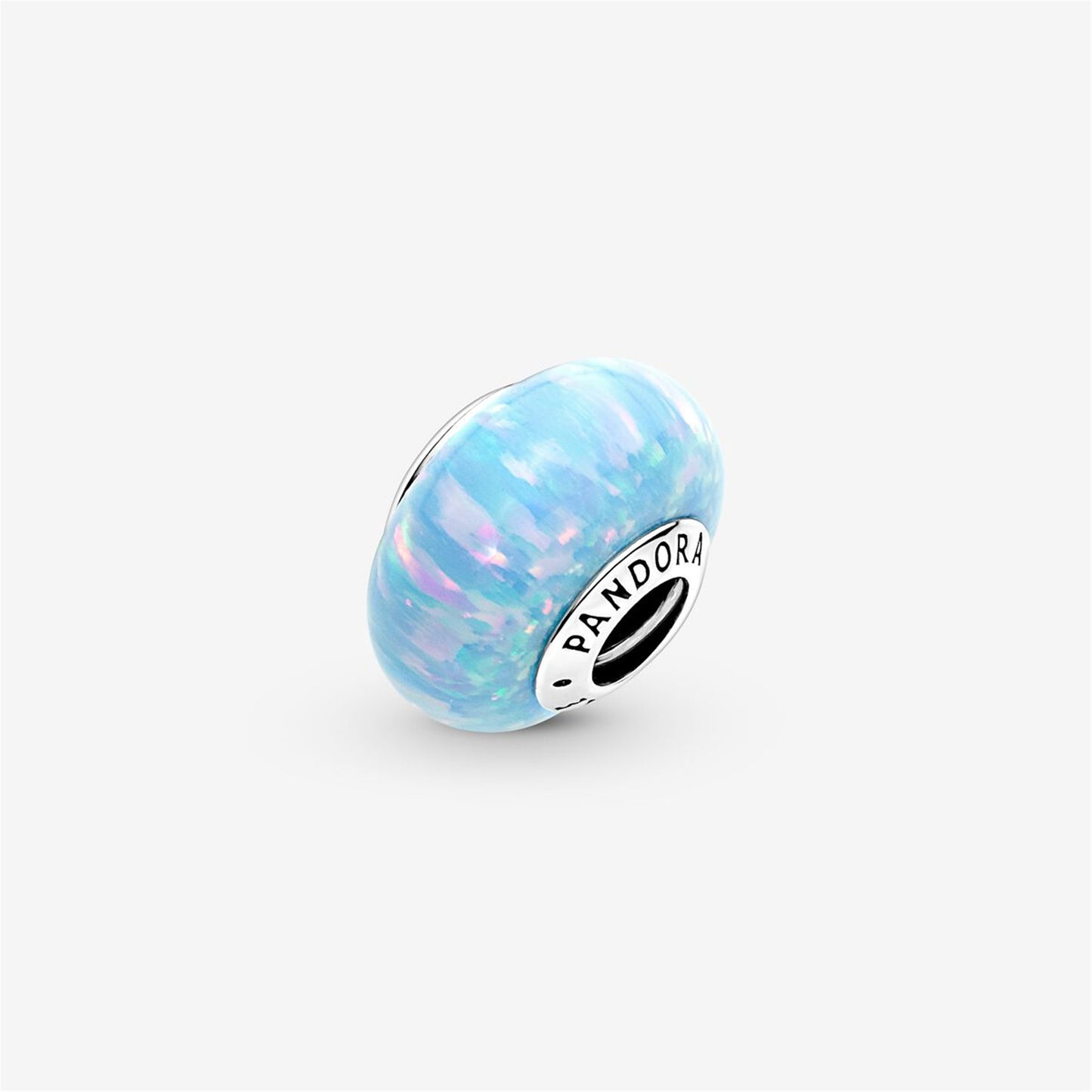 S925 Sterling Silver Opalescent Ocean Blue Charm