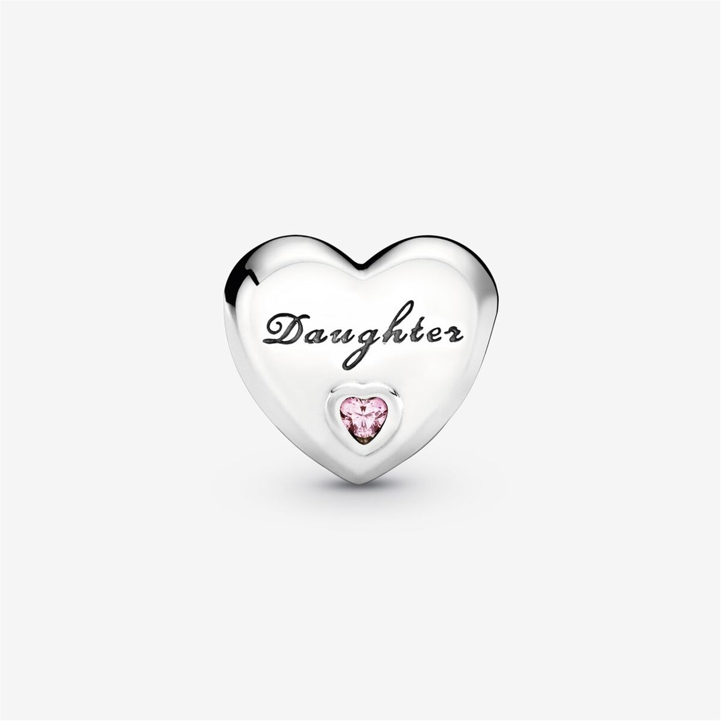 S925 Sterling Silver Daughter Heart Charm