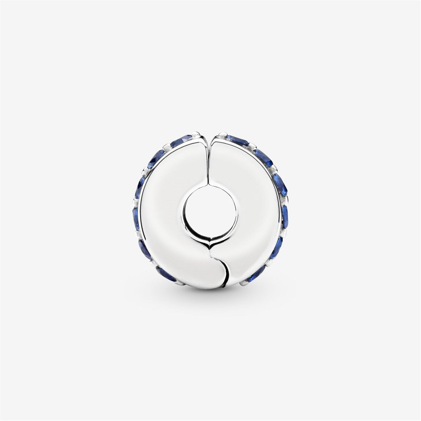 S925 sterling silver Blue Sparkle Clip Charm