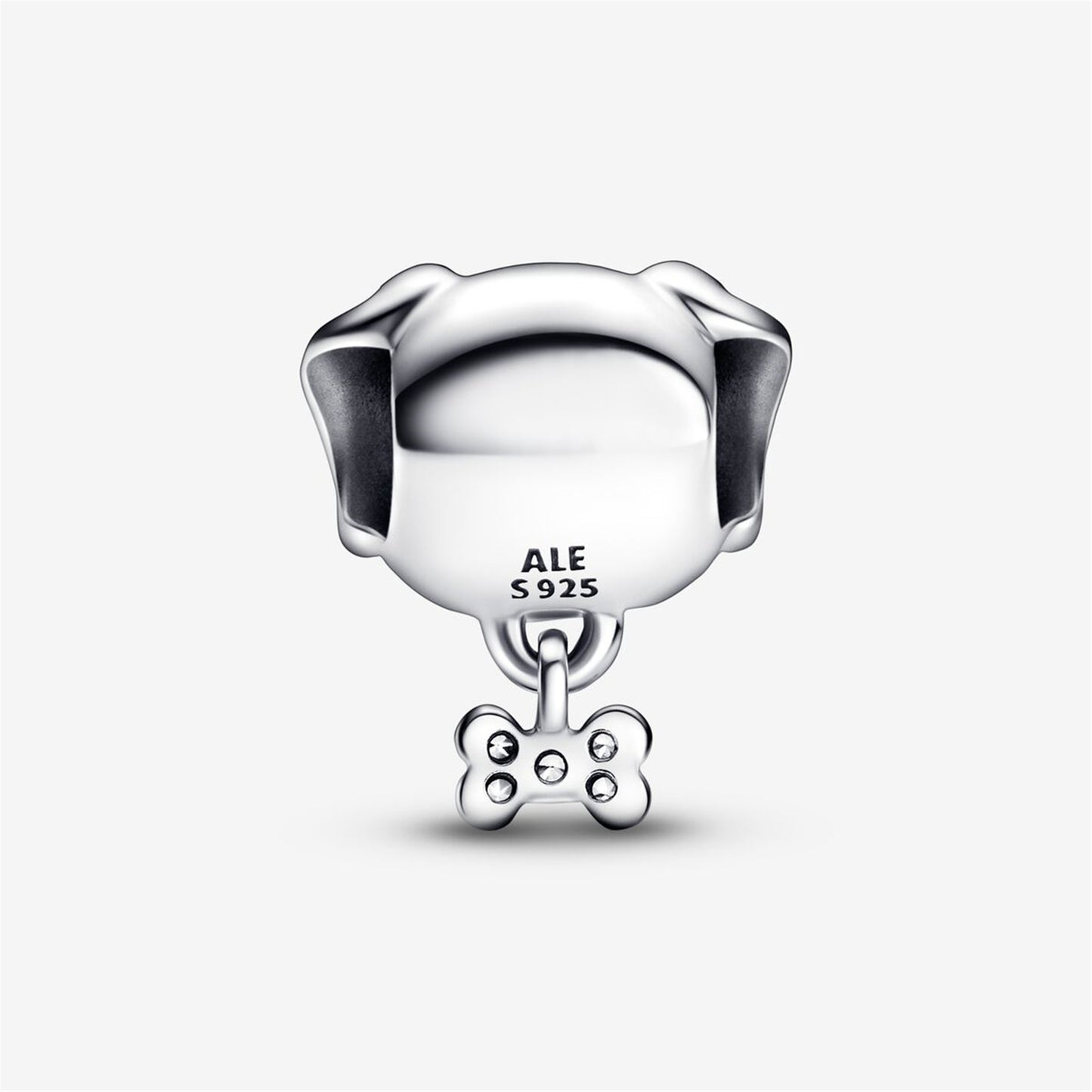 S925 Sterling Silver Pet Dog & Bone Charm