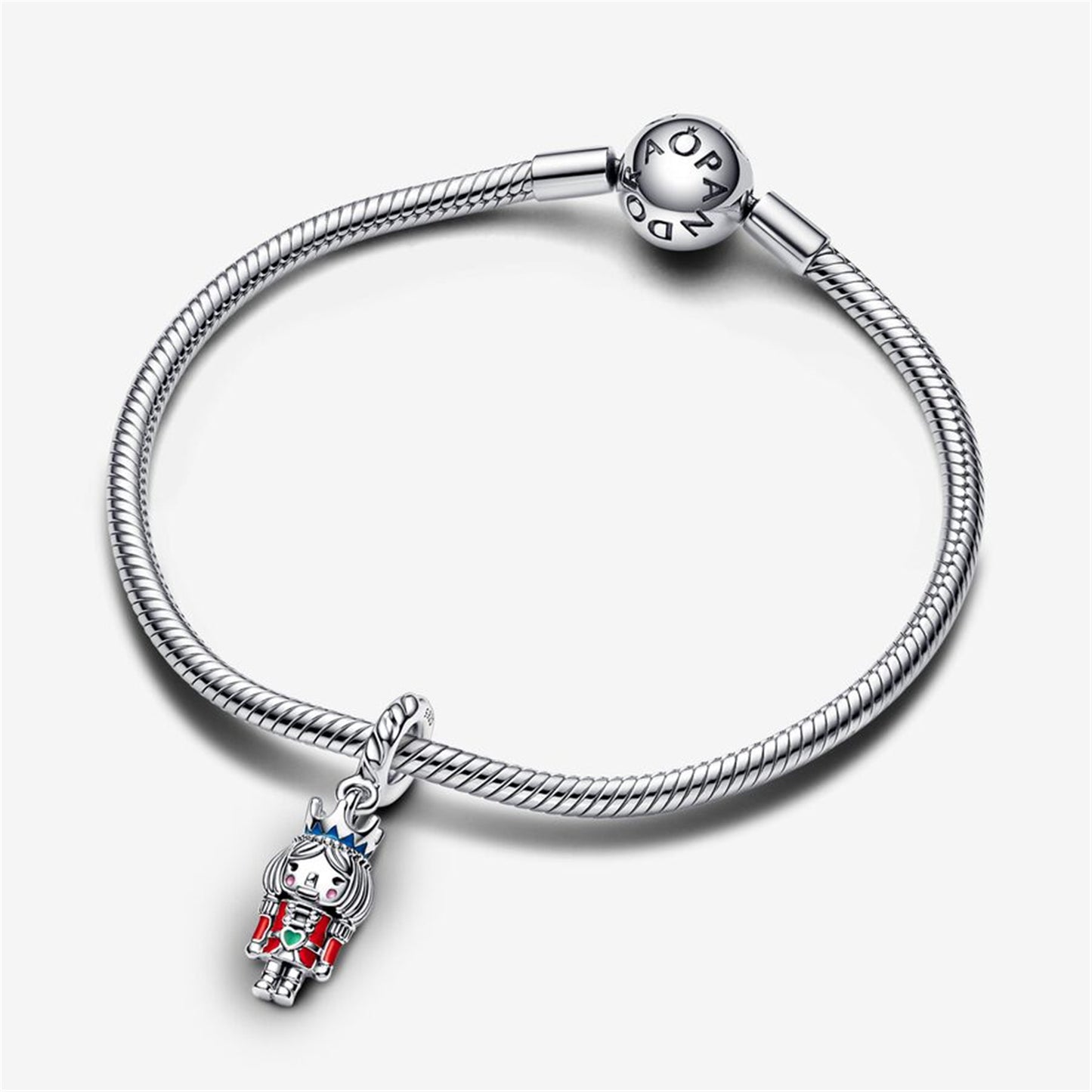 S925 Sterling Silver Festive Nutcracker 2022 Dangle Charm