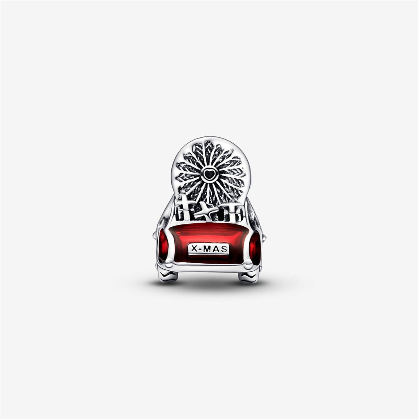 S925 Sterling Silver Festive Car & Christmas Tree Charm
