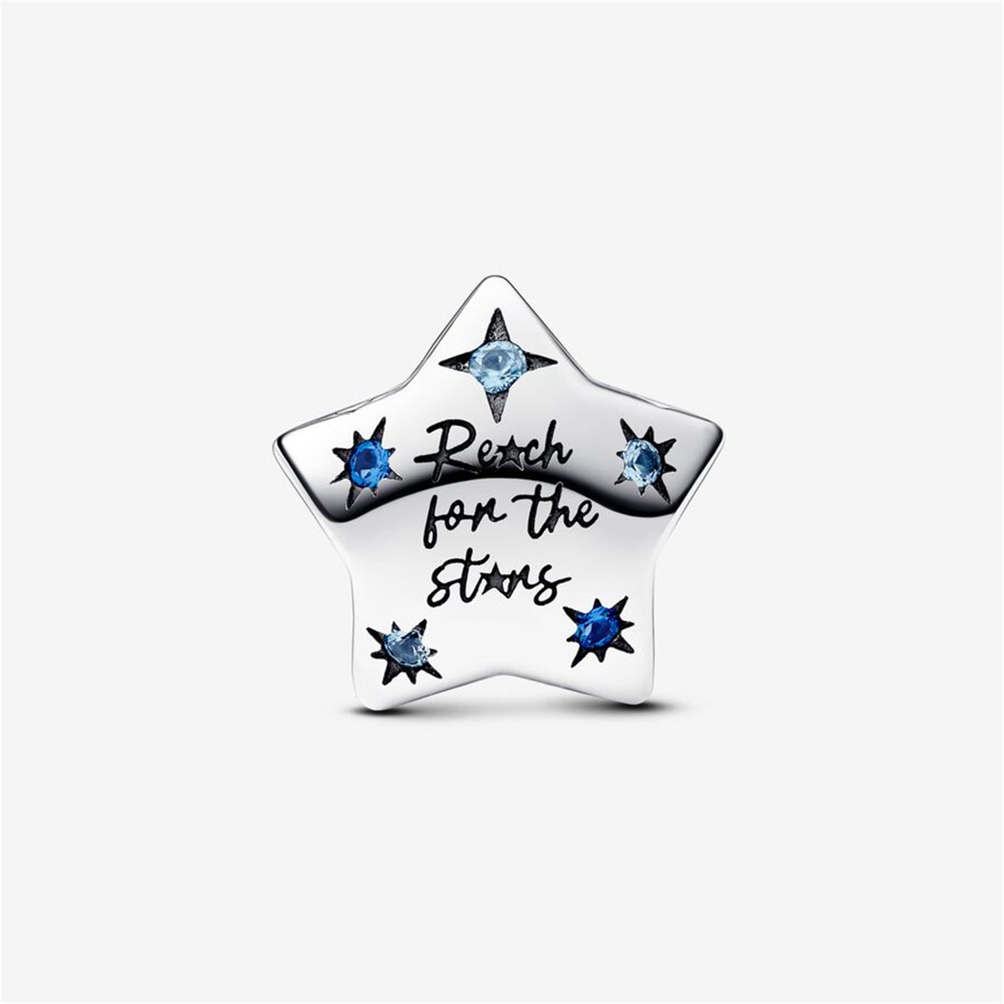 S925 Sterling Silver Bold Sparkling Star Charm