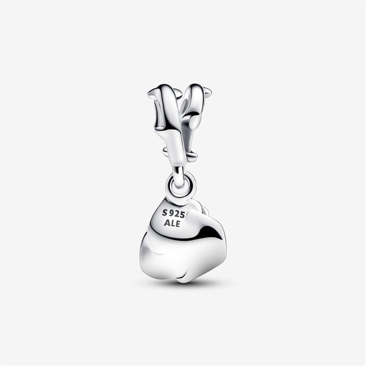 S925 sterling silver Rose in Bloom Dangle Charm