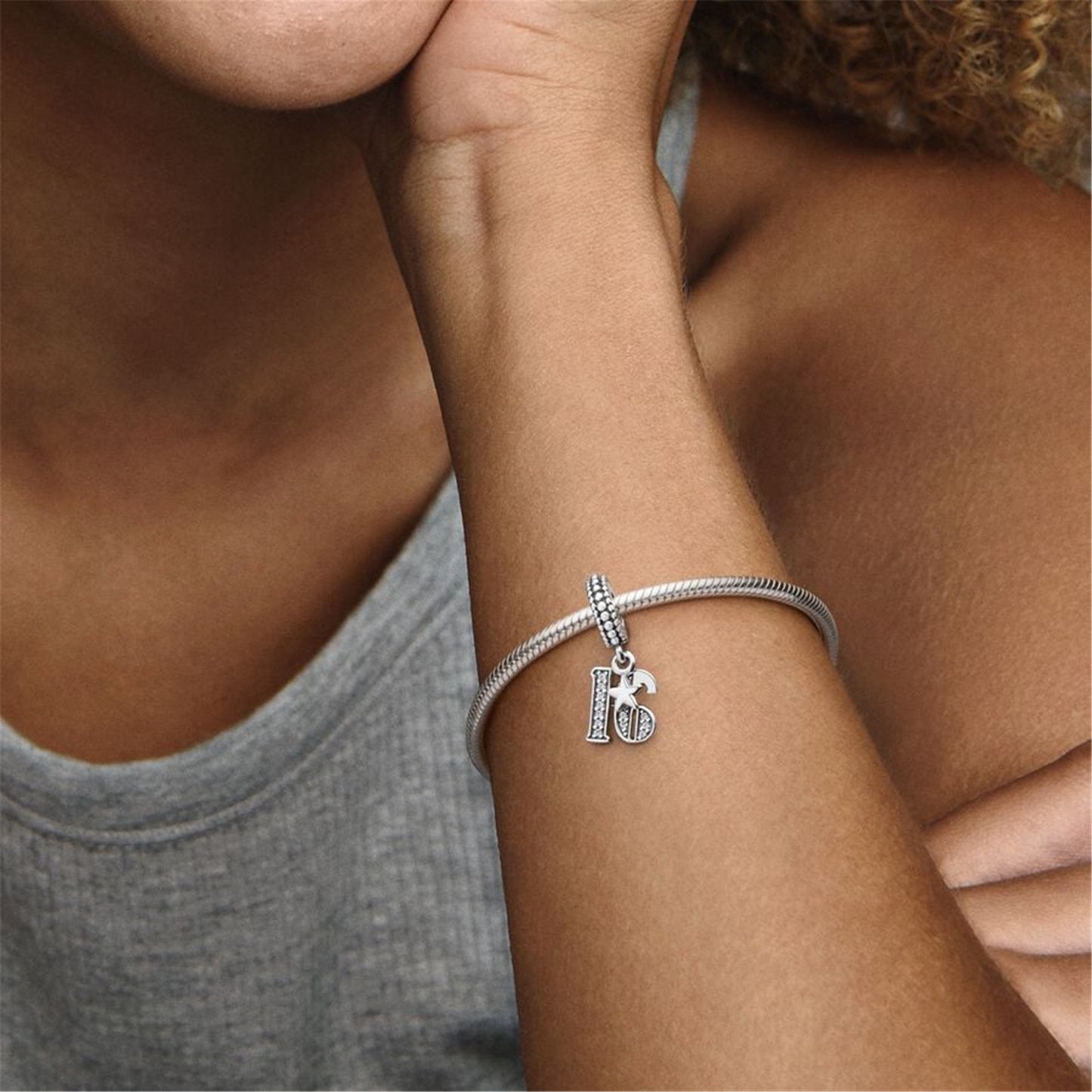 S925 Sterling Silver 16th Celebration Charm