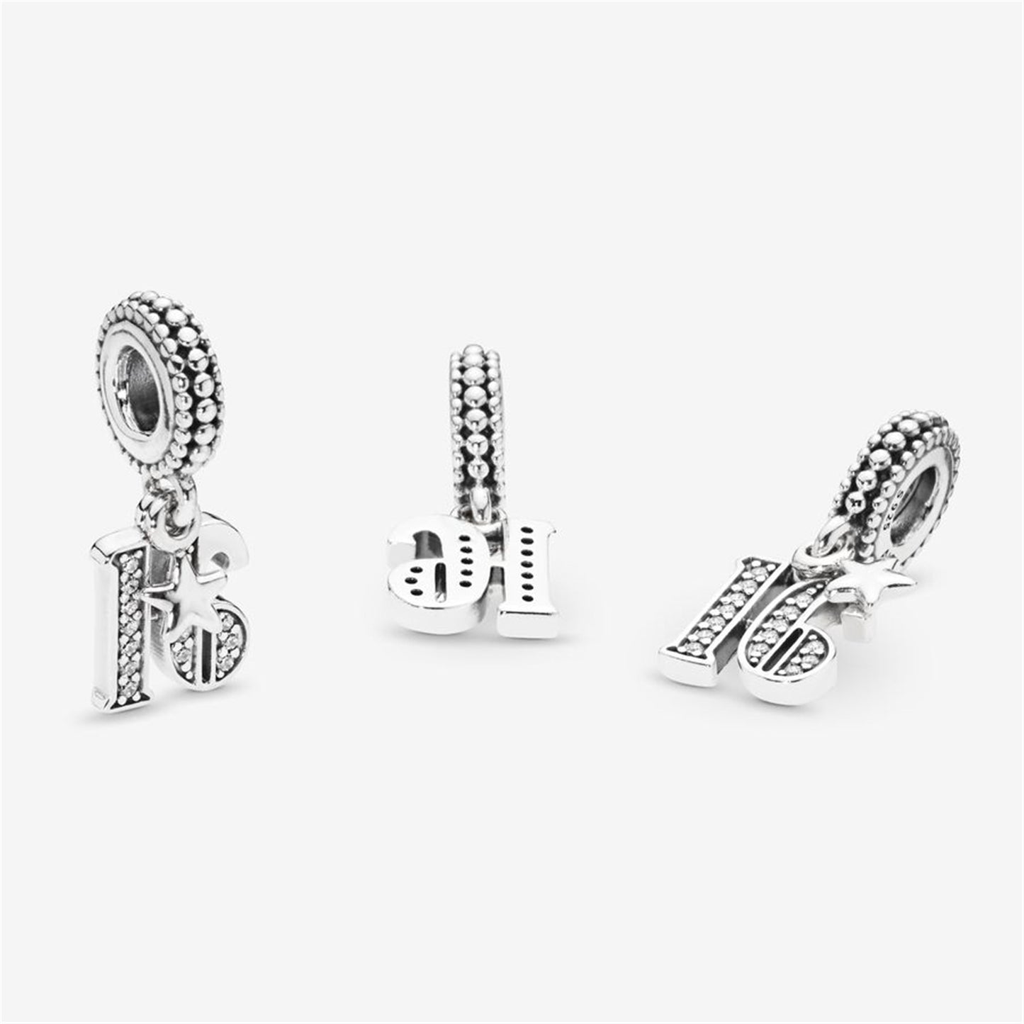 S925 Sterling Silver 16th Celebration Charm