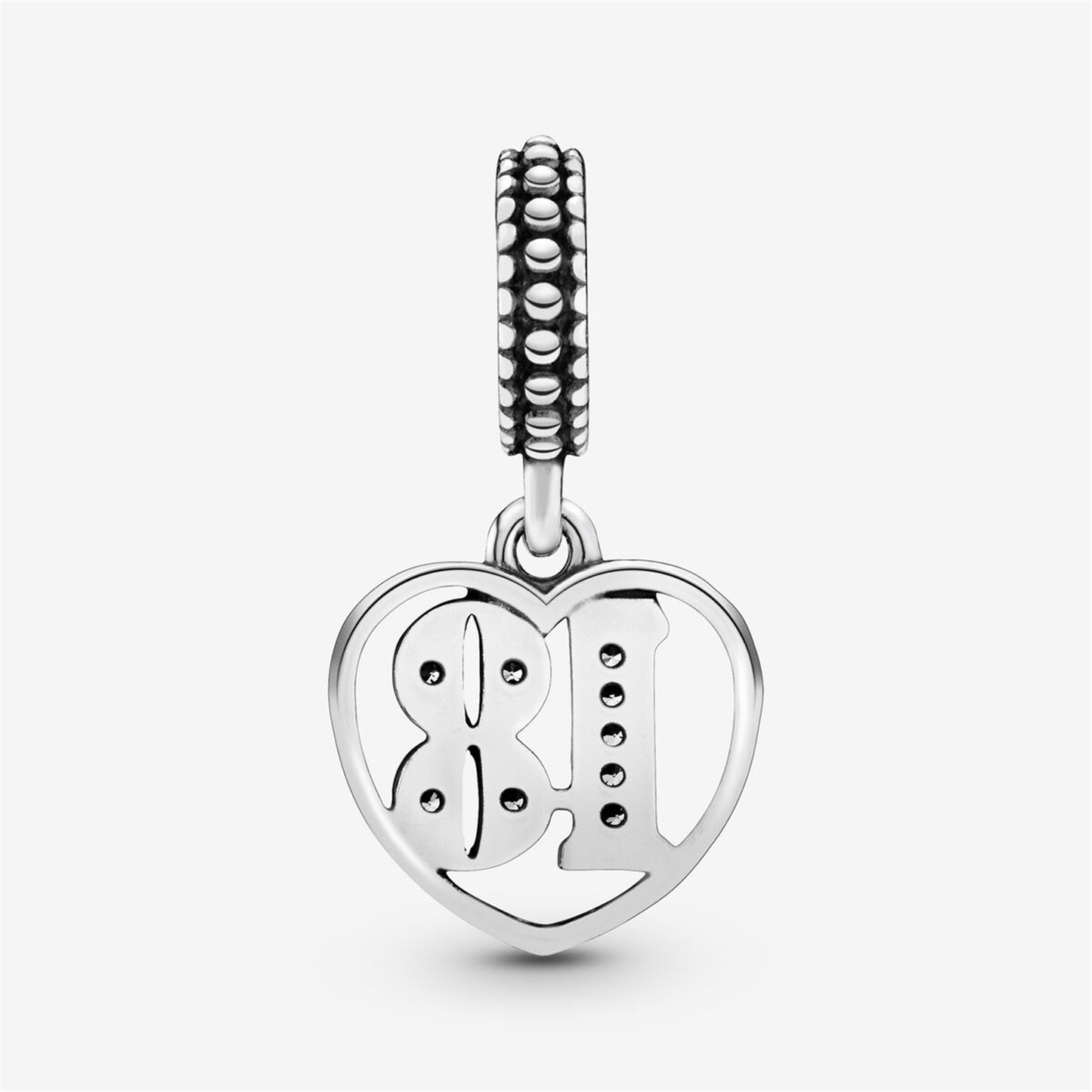 S925 Sterling Silver 18th Celebration Dangle Charm