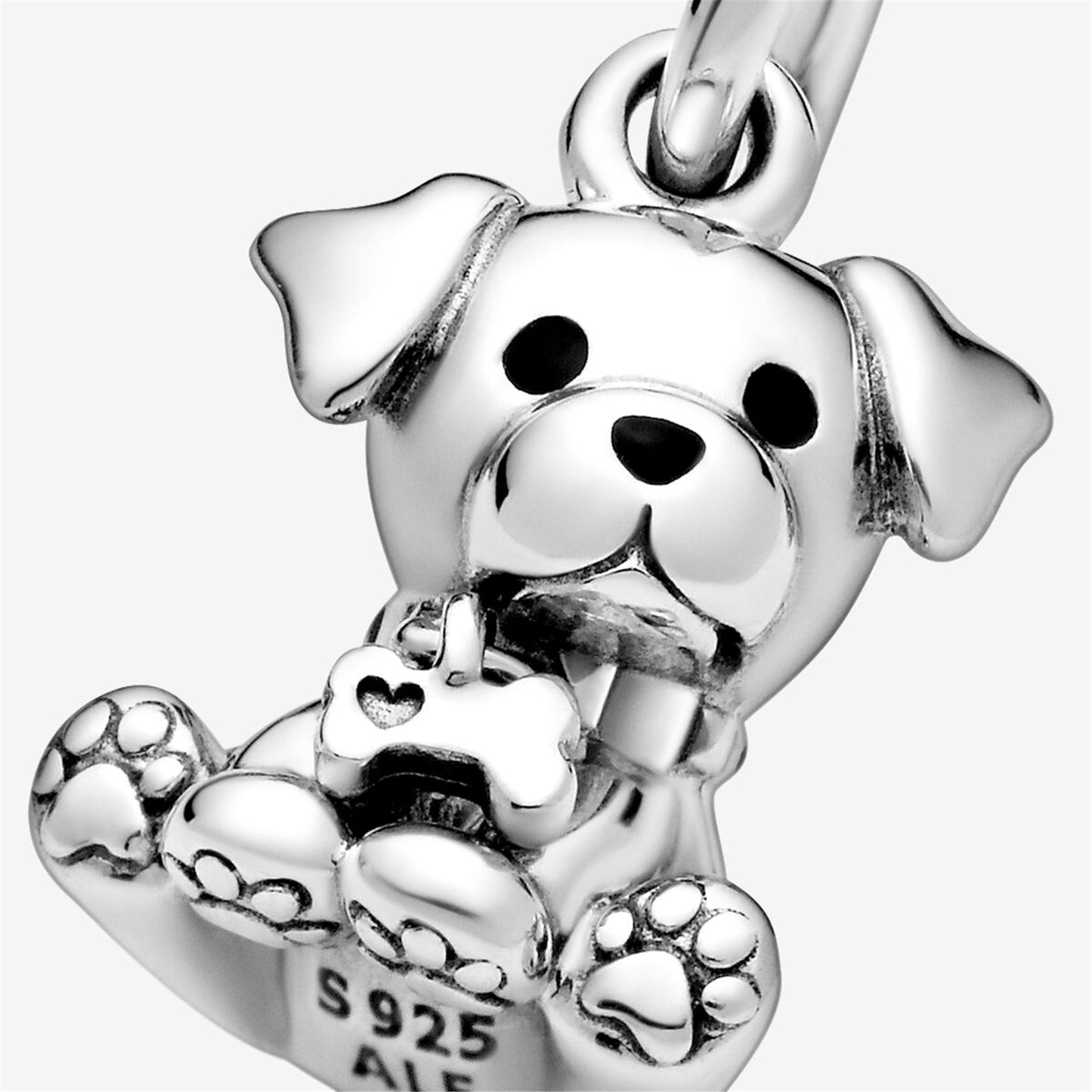 S925 Sterling Silver Labrador Puppy Dog Dangle Charm