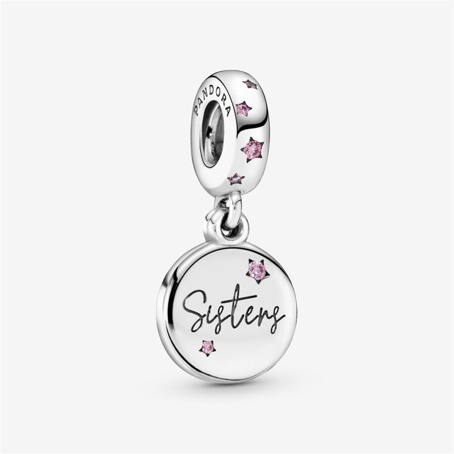 S925 Sterling Silver Forever Sisters Dangle Charm