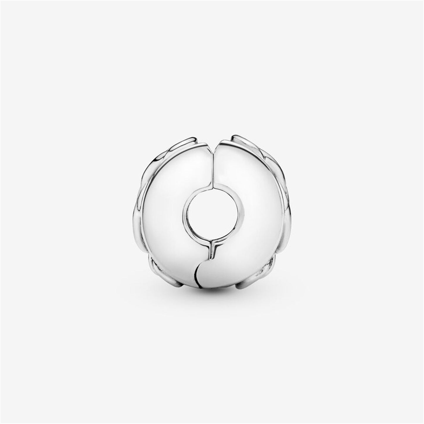 S925 sterling silver Knotted Hearts Clip Charm