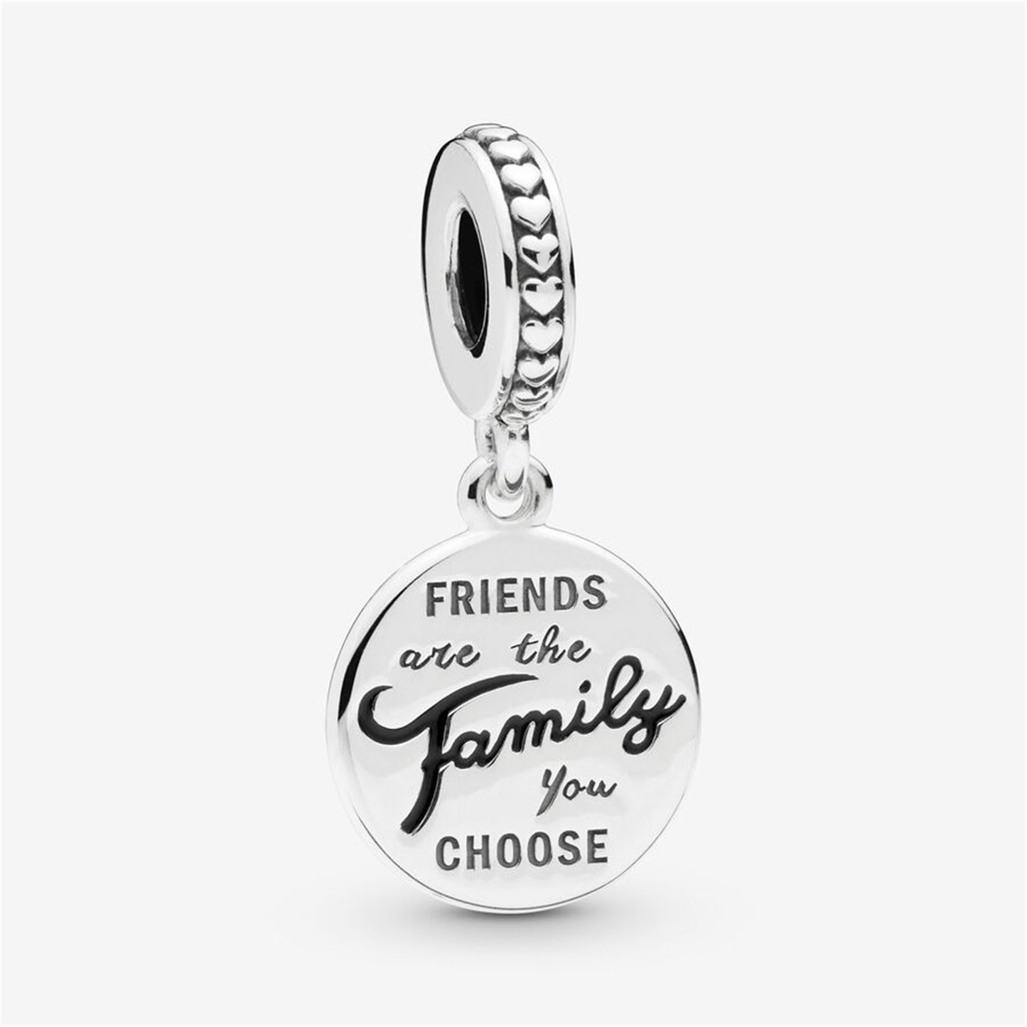 S925 Sterling Silver Friends Are Family Dangle Charm