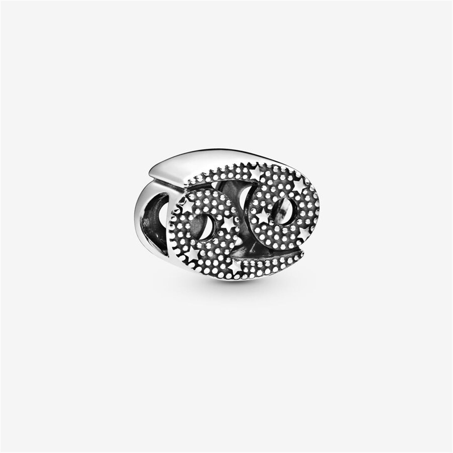 S925 Sterling Silver Sparkling Cancer Zodiac Charm