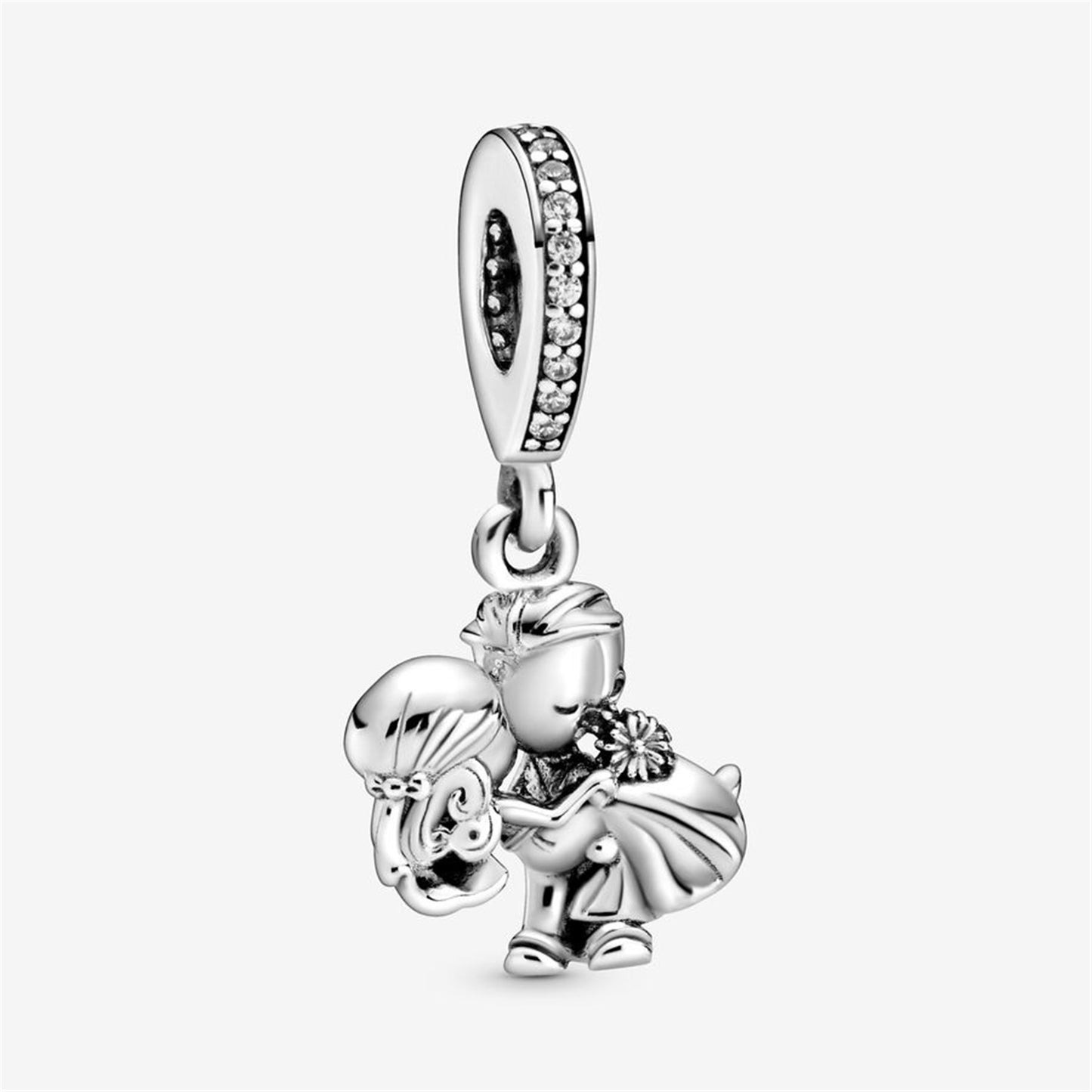 S925 Sterling Silver Married Couple Dangle Charm