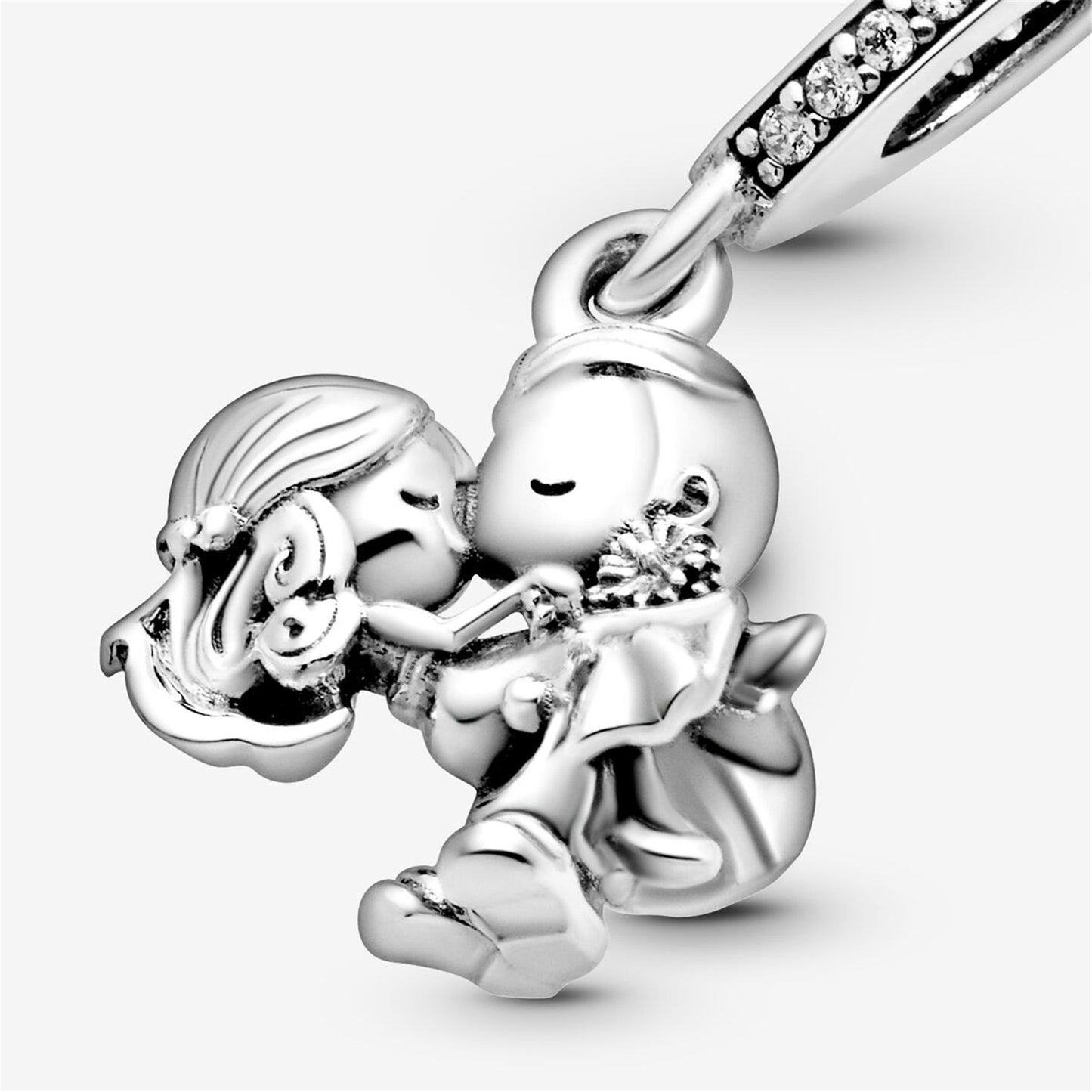 S925 Sterling Silver Married Couple Dangle Charm