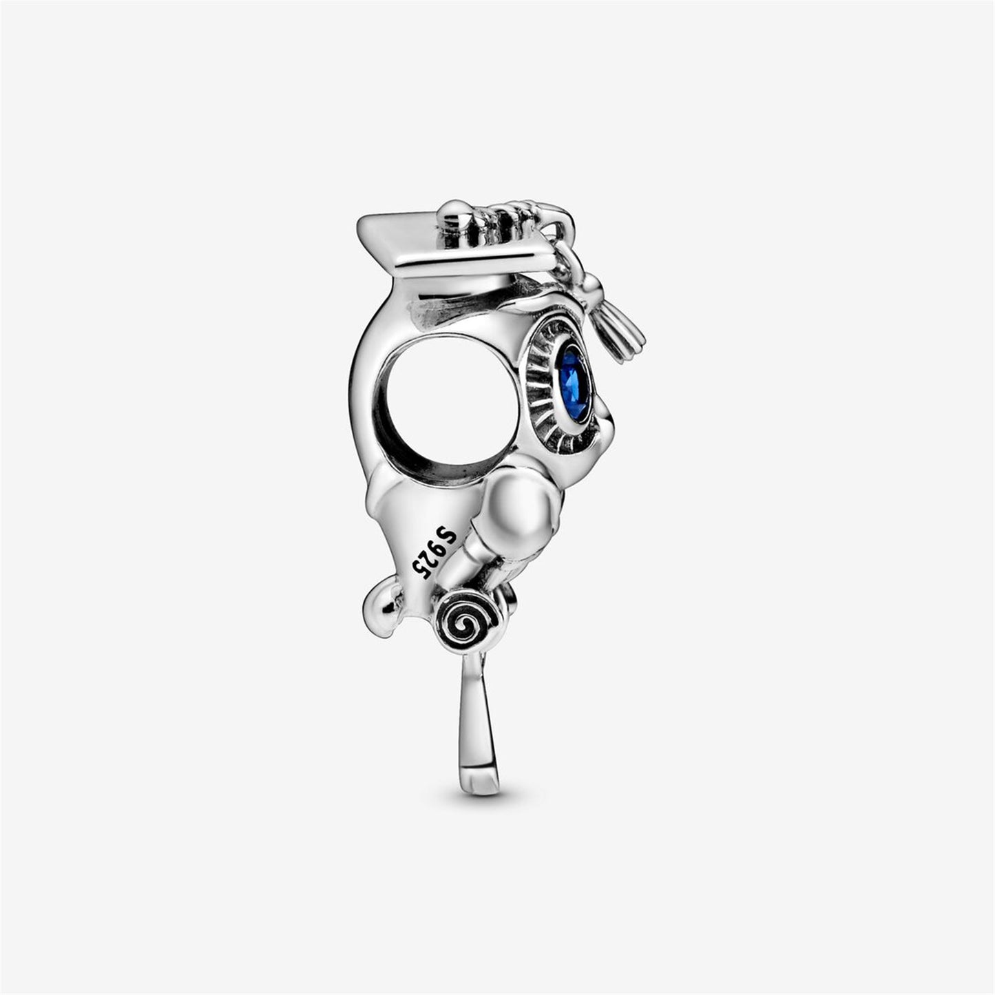 S925 sterling silver Wise Owl Graduation Charm
