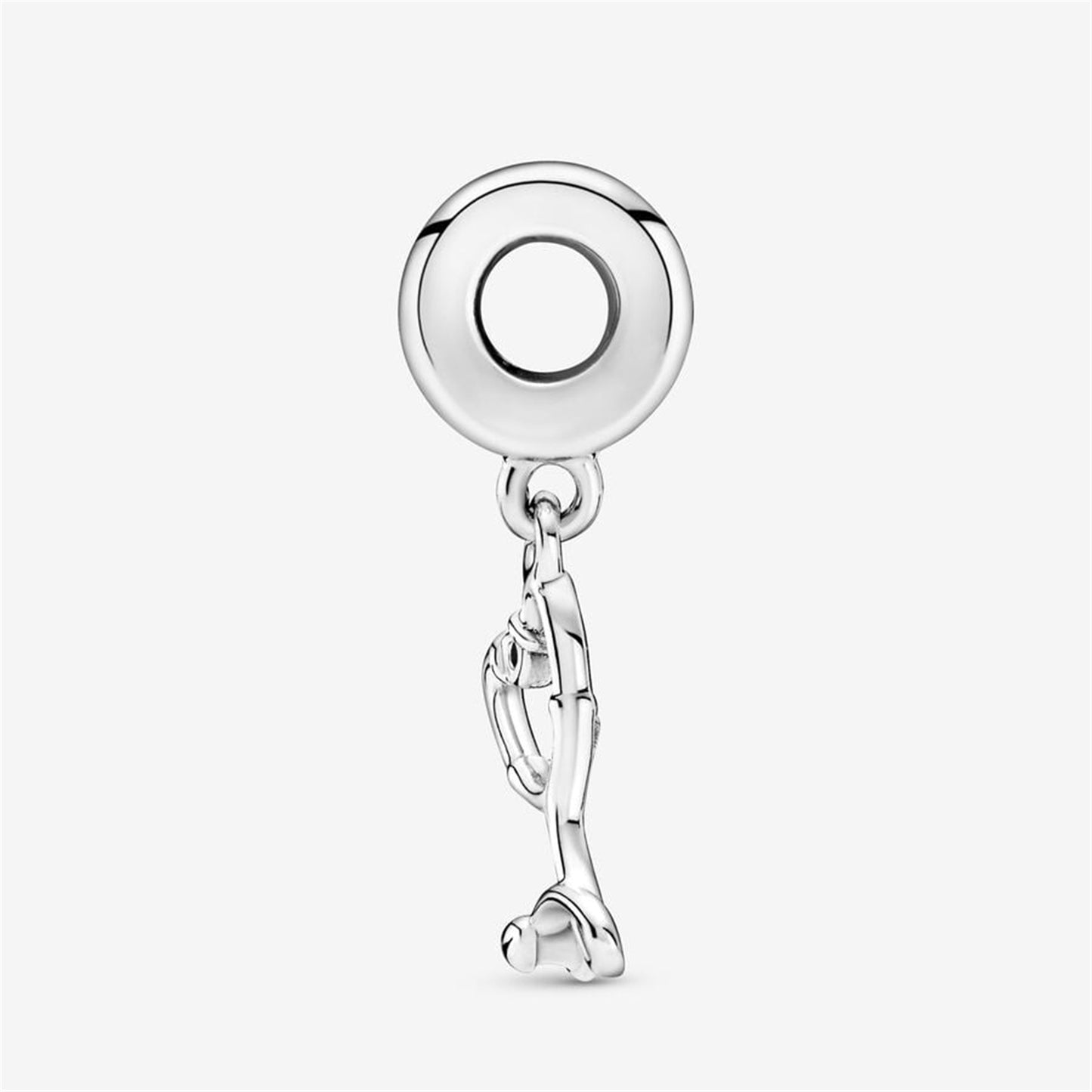 S925 Sterling Silver Stethoscope Heart Dangle Charm