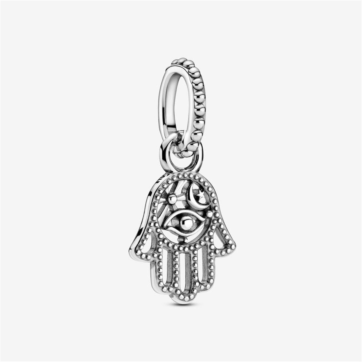 S925 sterling silver Protective Hamsa Hand Dangle Charm