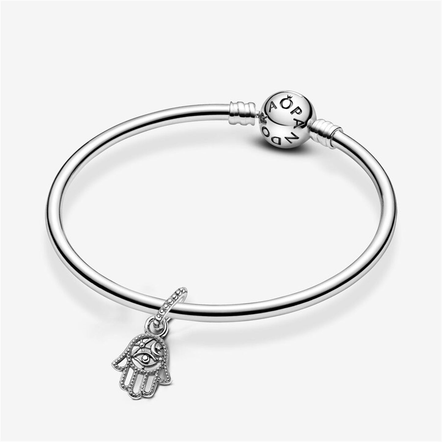 S925 sterling silver Protective Hamsa Hand Dangle Charm