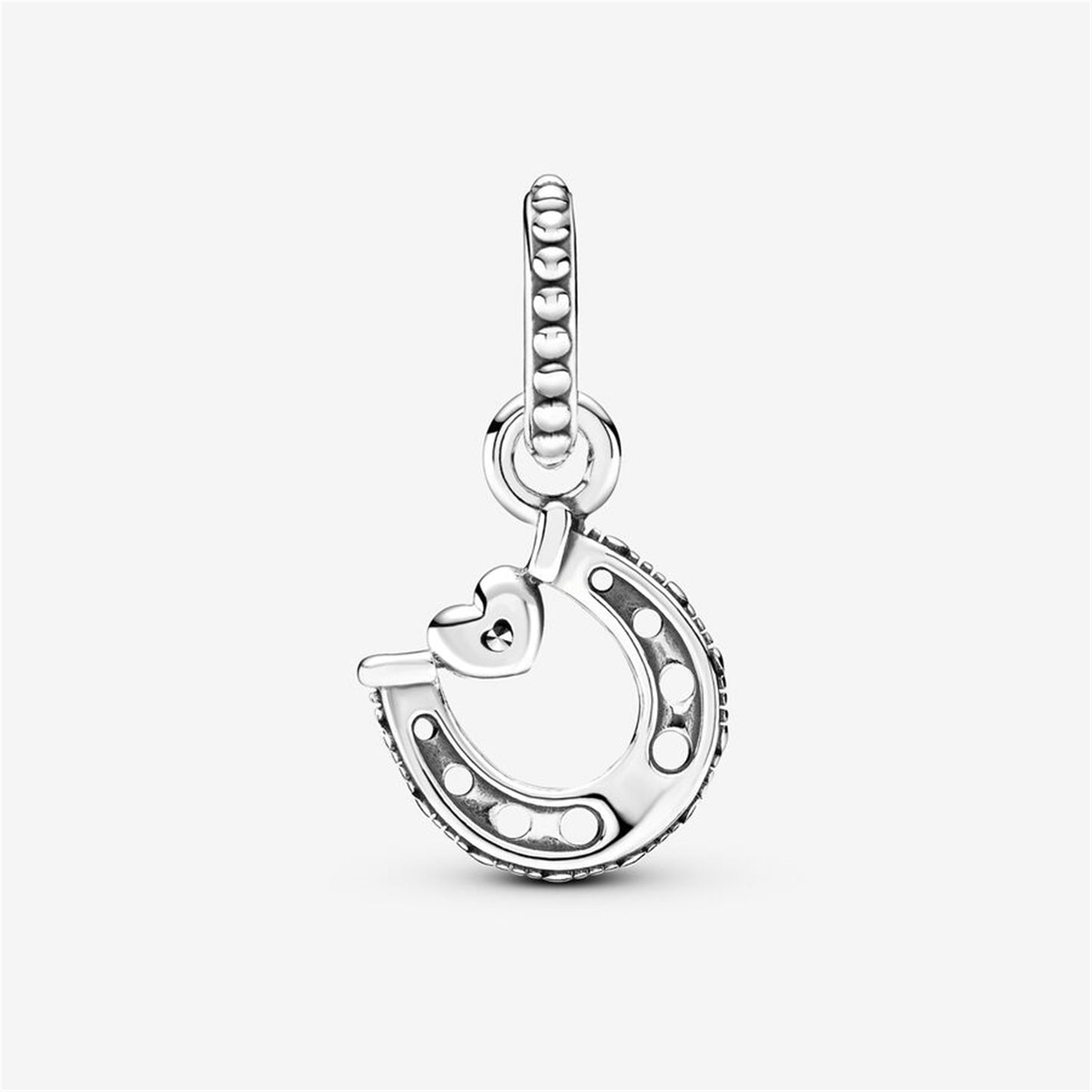 S925 Sterling Silver Good Luck Horseshoe Dangle Charm