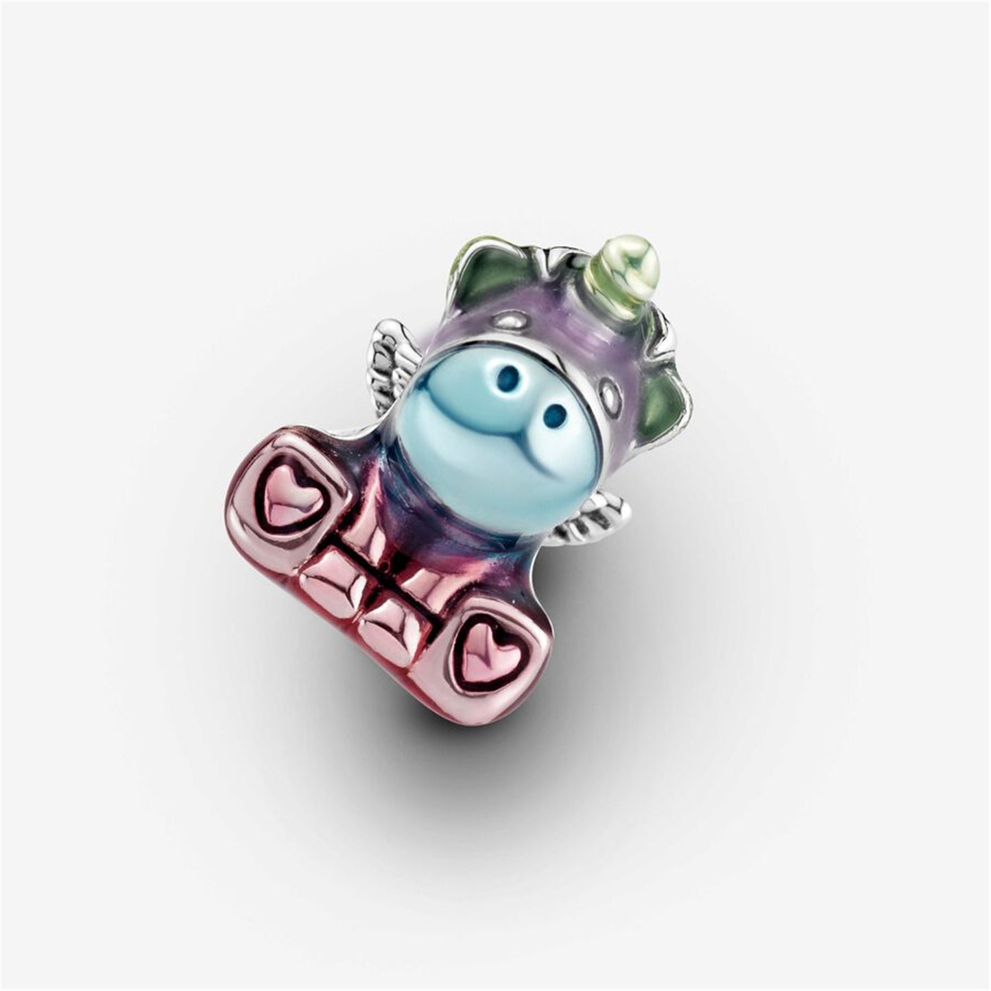 S925 Sterling Silver Colourful Rainbow Bruno the Unicorn Charm