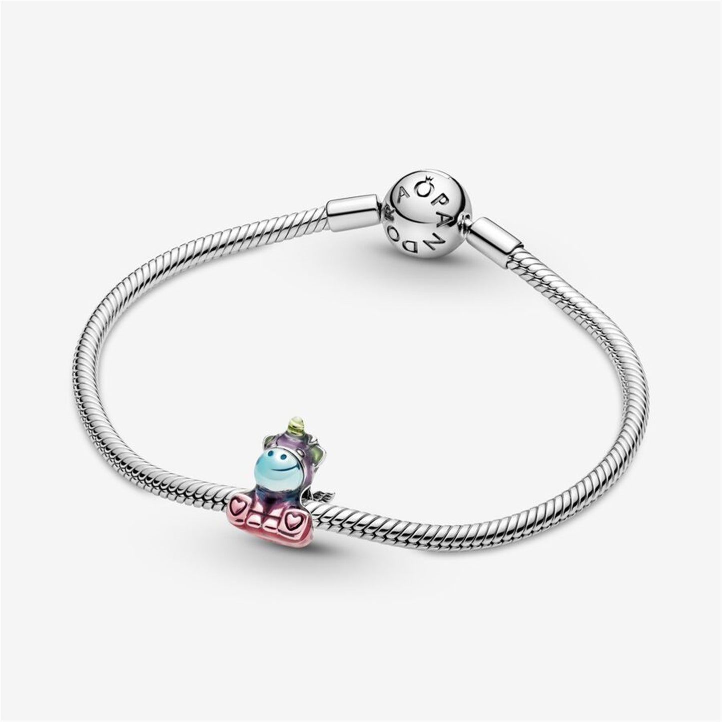 S925 Sterling Silver Colourful Rainbow Bruno the Unicorn Charm