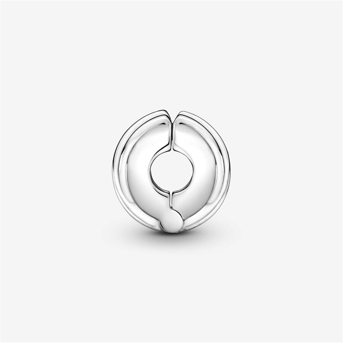 S925 sterling silver Polished Ribbons Clip Charm