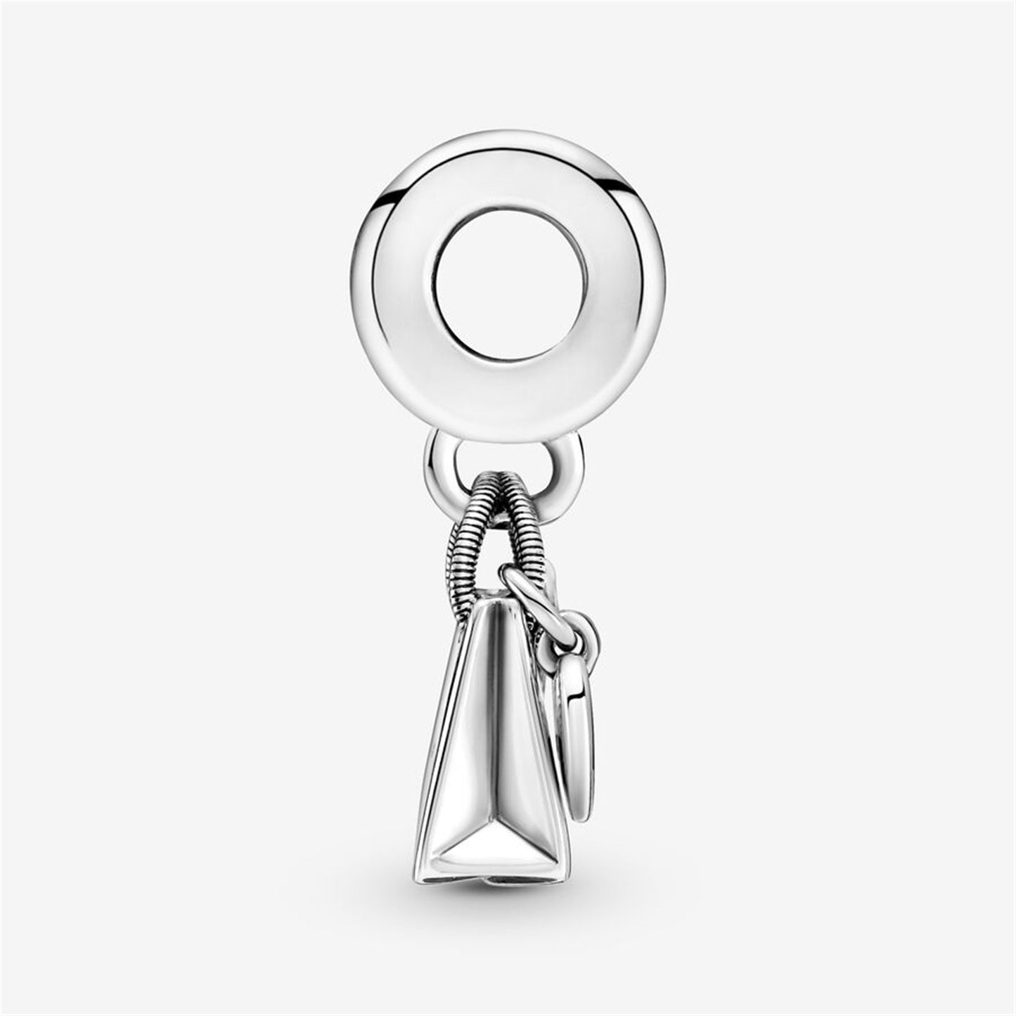 S925 Sterling Silver Shopping Bag Dangle Charm
