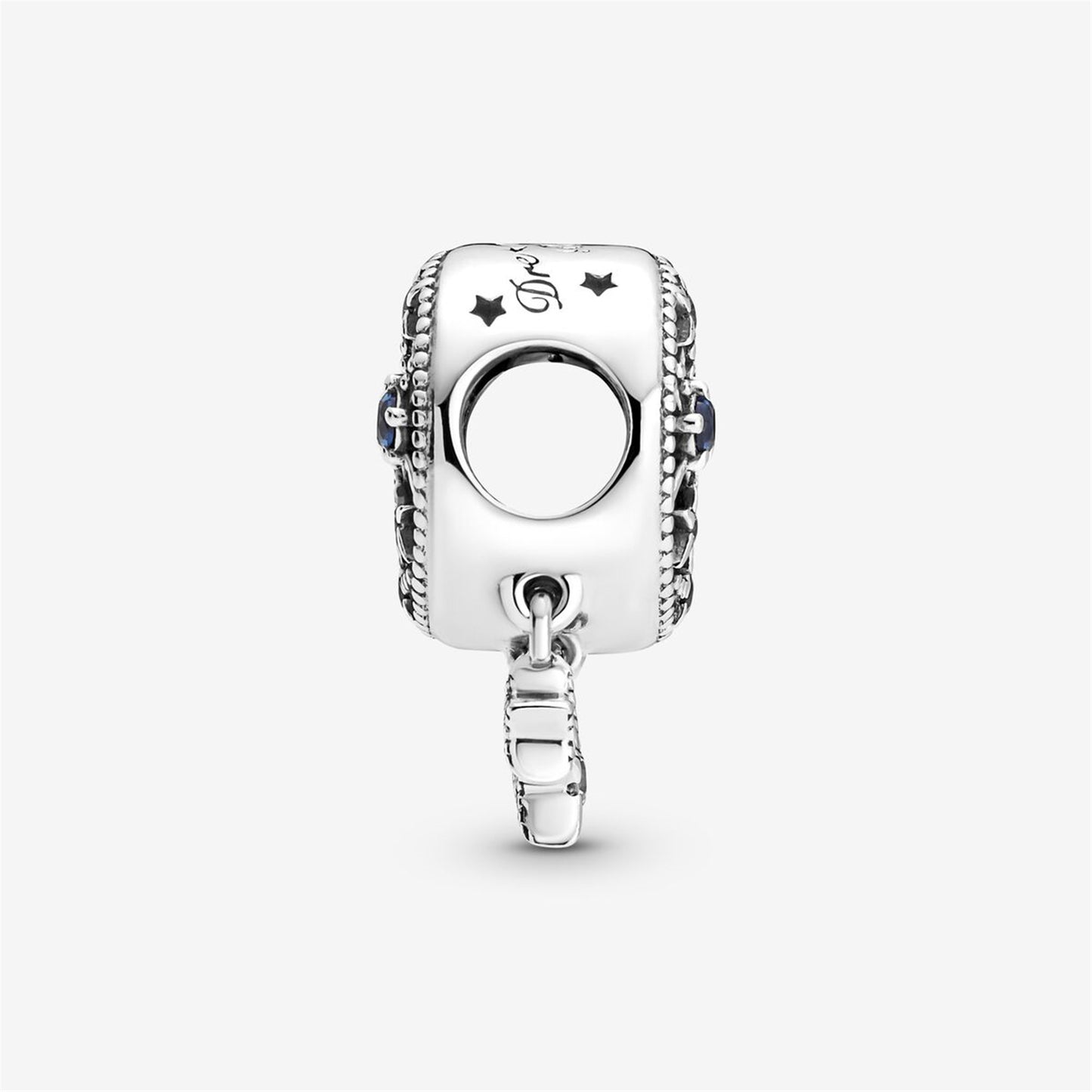 S925 Sterling Silver Star & Crescent Moon Charm