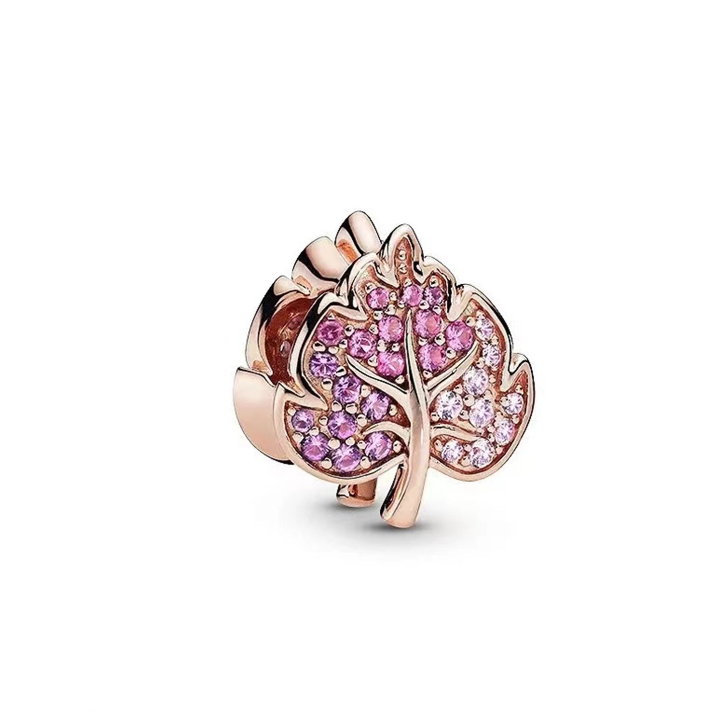 Rose Gold Series Summer Flowers Charms