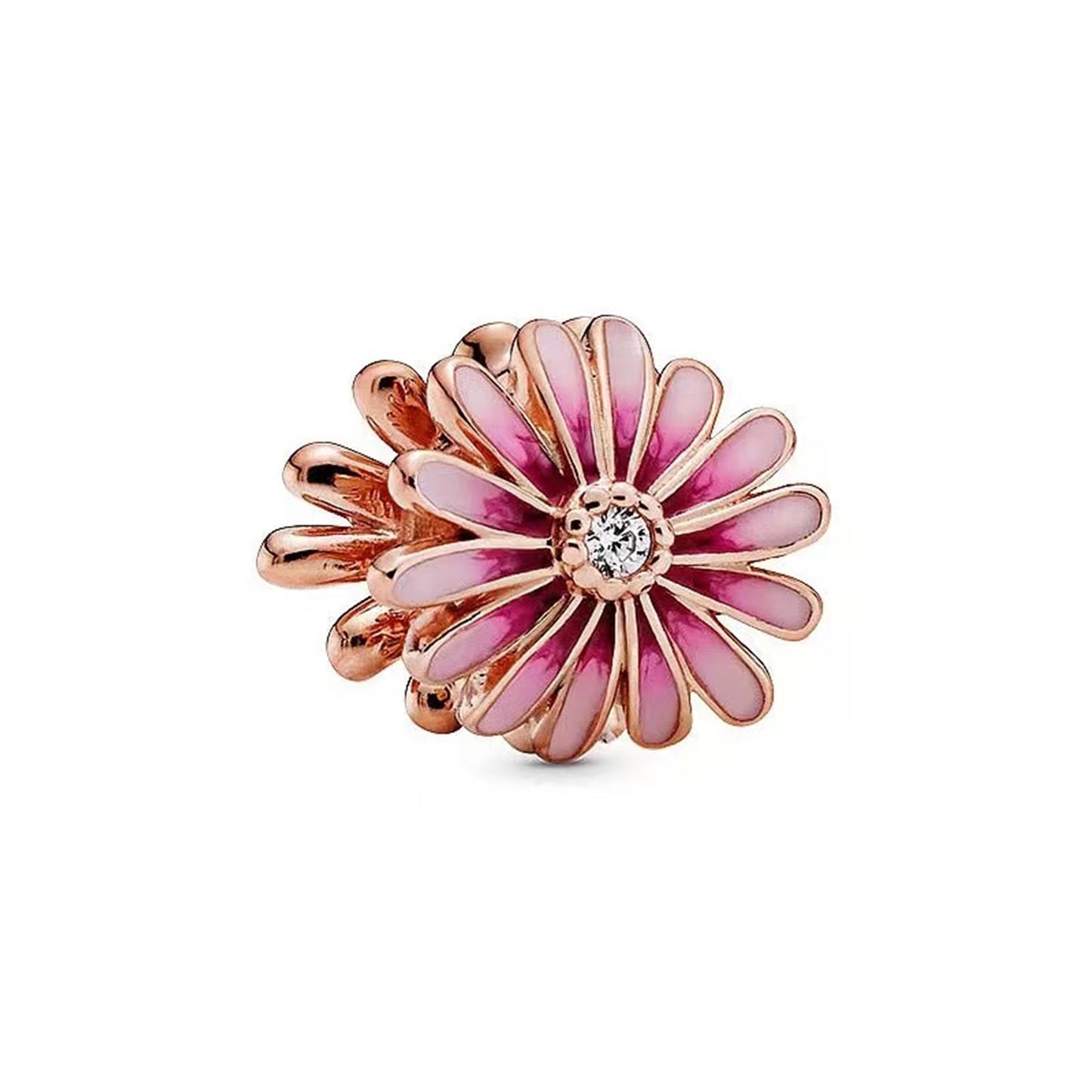 Rose Gold Series Summer Flowers Charms
