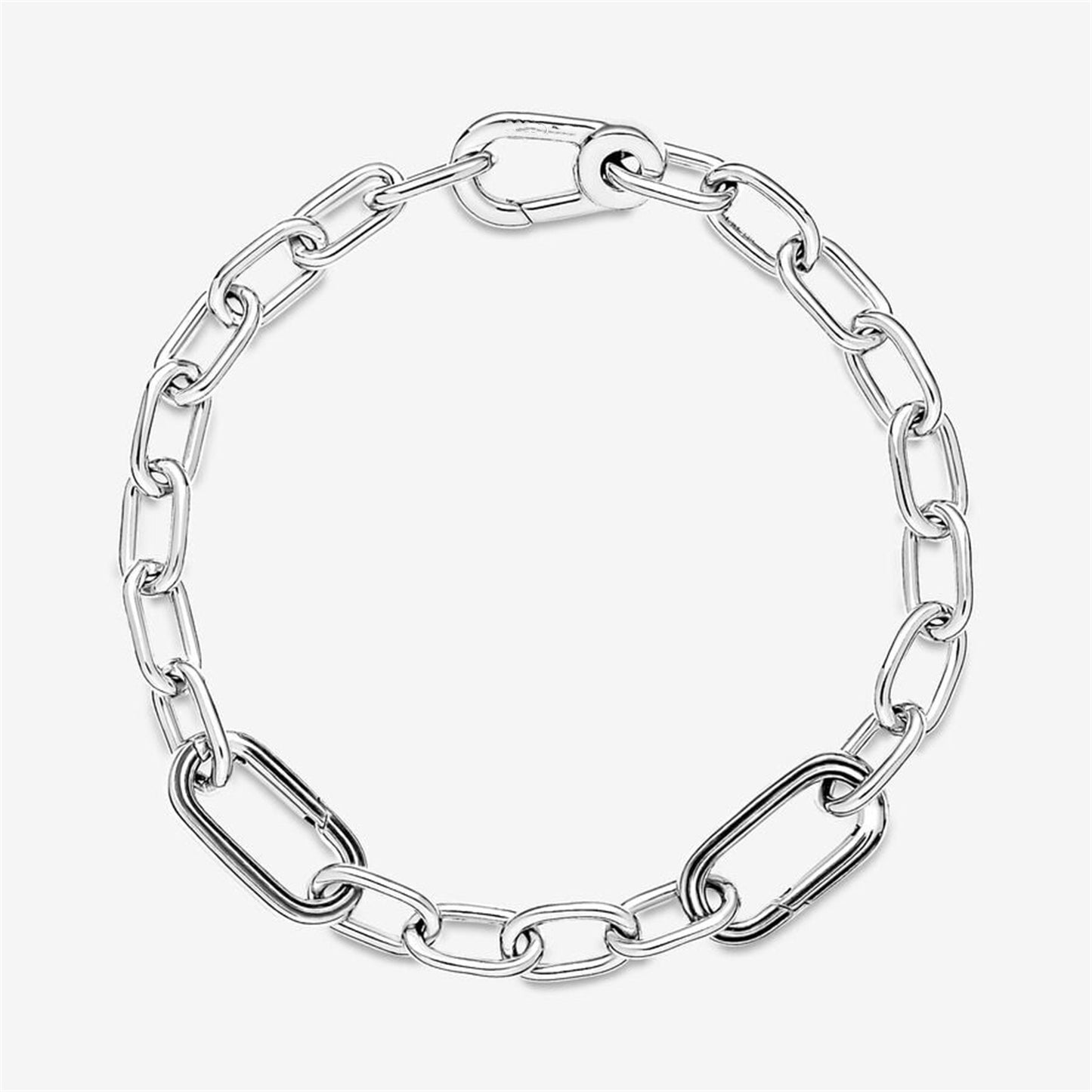 S925 Sterling Silver ME Small-Link Chain Bracelet