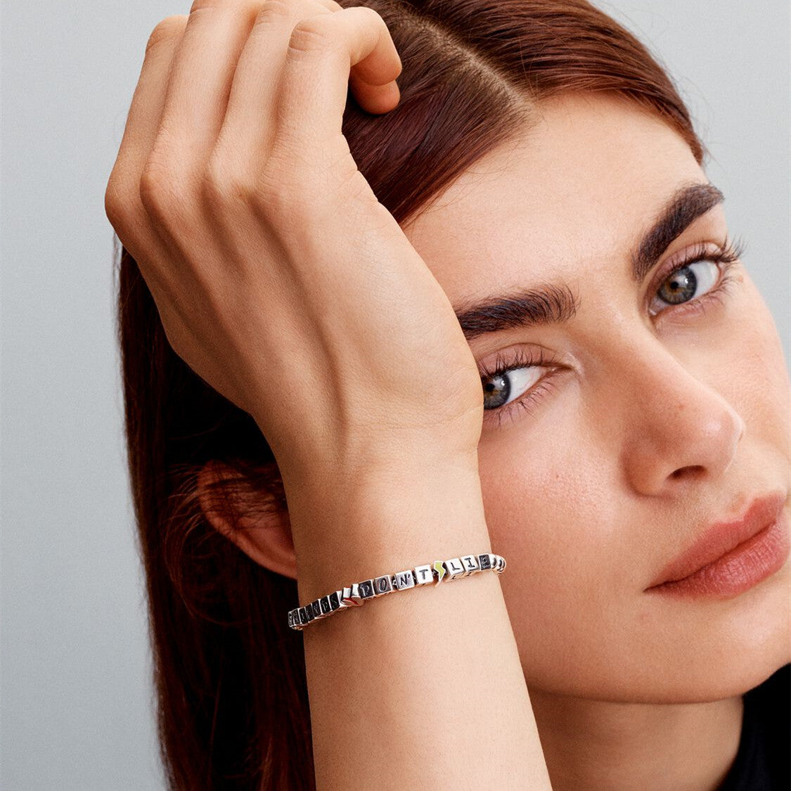 S925 Sterling Silver Stranger Things Friends Don't Lie Bracelet