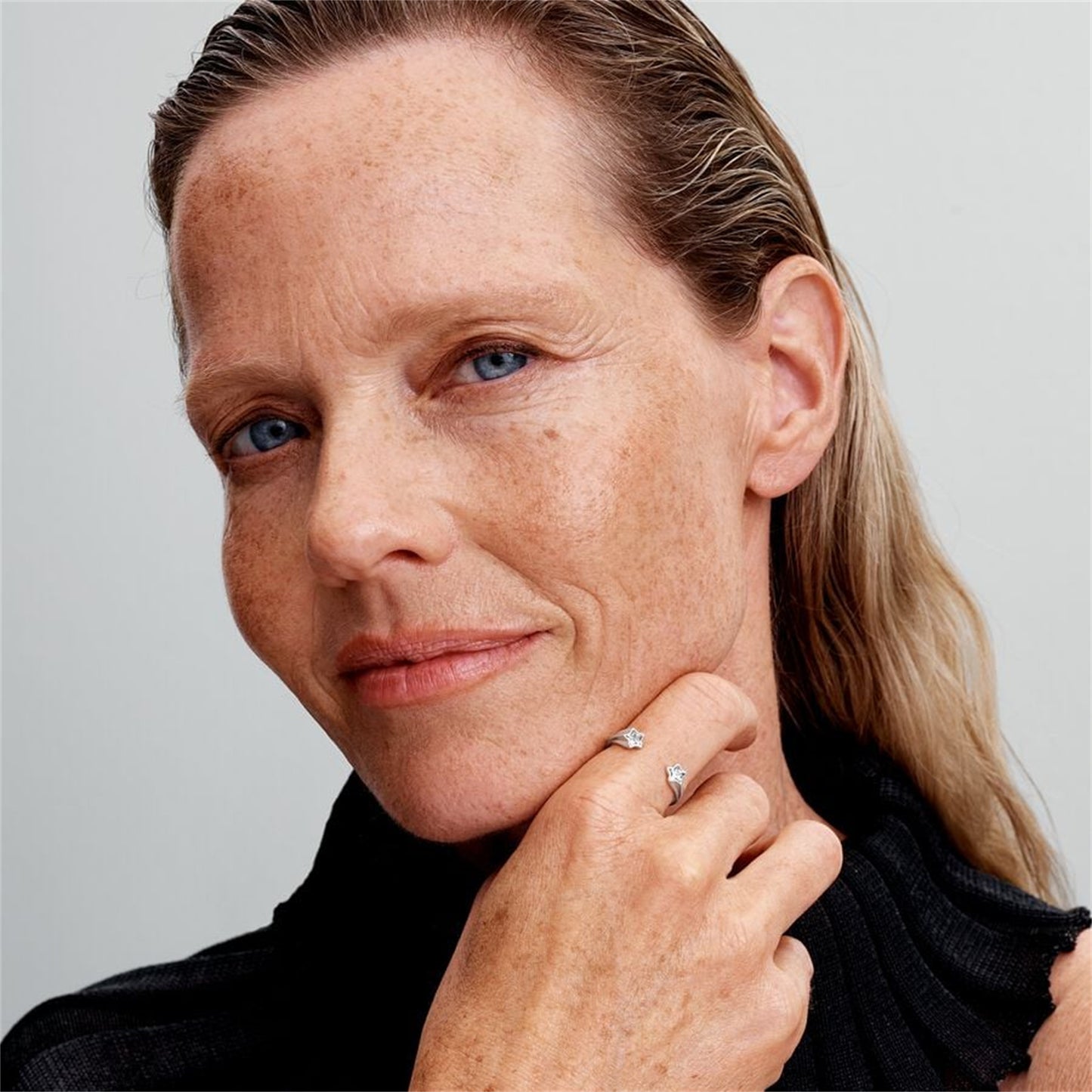 925 Sterling silver Shooting Stars Open Ring