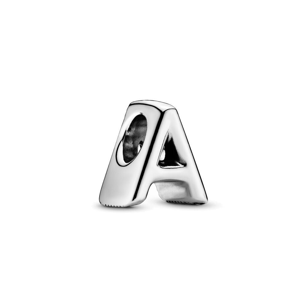 925 Silver Letters Bead 26 English Letters Charm