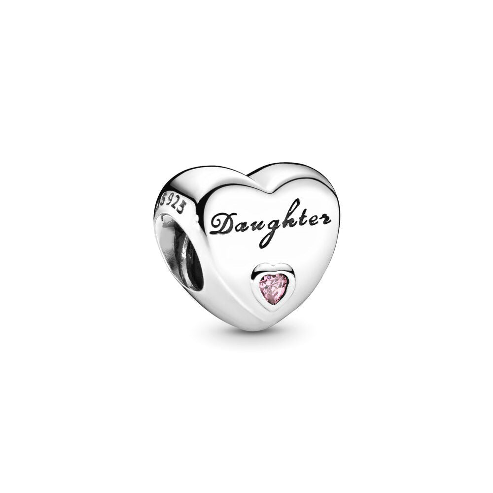 Family Expresses Love Mother Daughter Heart Charms