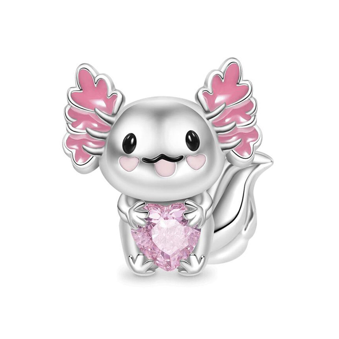 925 Sterling silver Salamander animal Embrace Series Beaded Charm