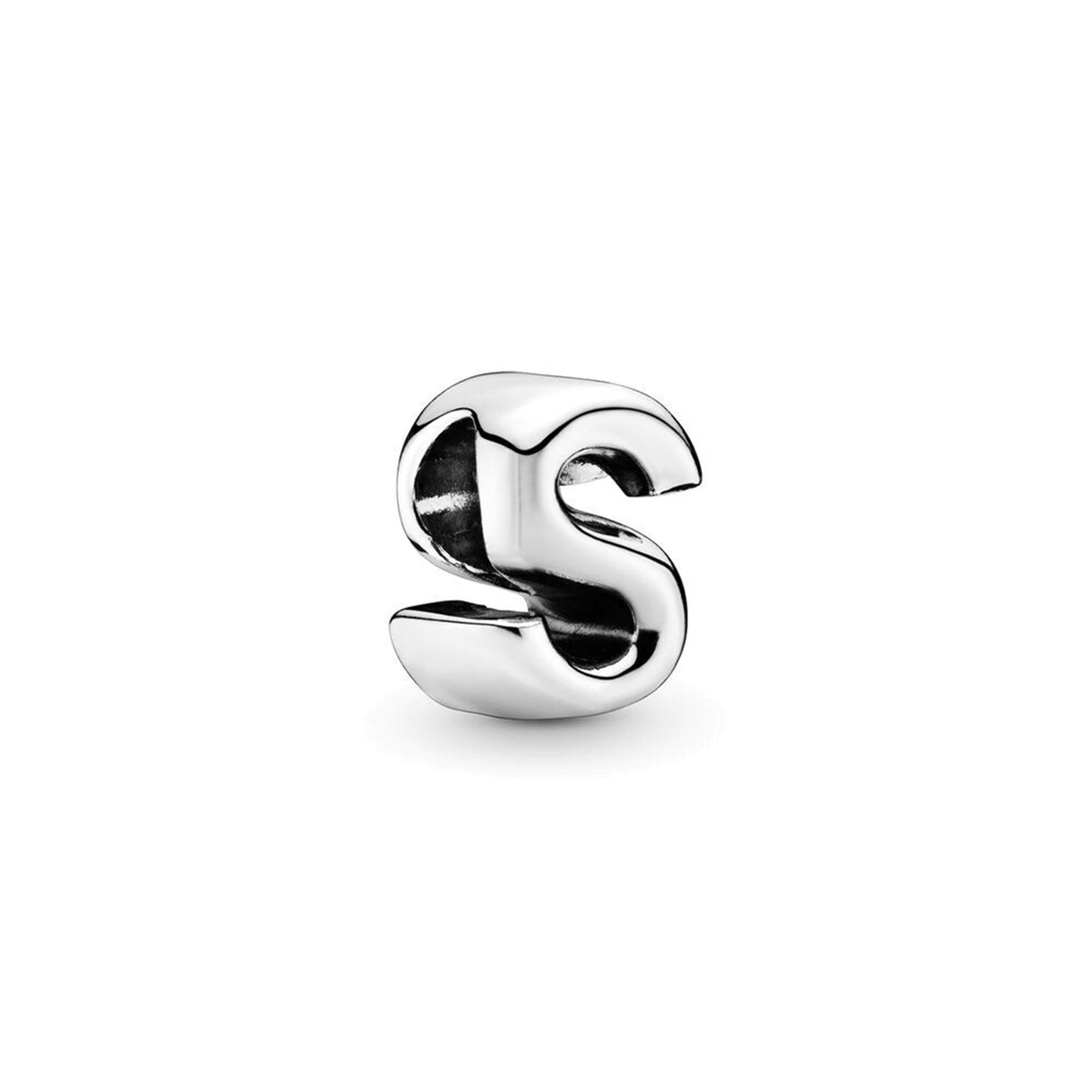 925 Silver Letters Bead 26 English Letters Charm