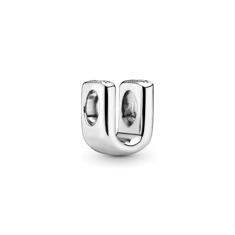 925 Silver Letters Bead 26 English Letters Charm