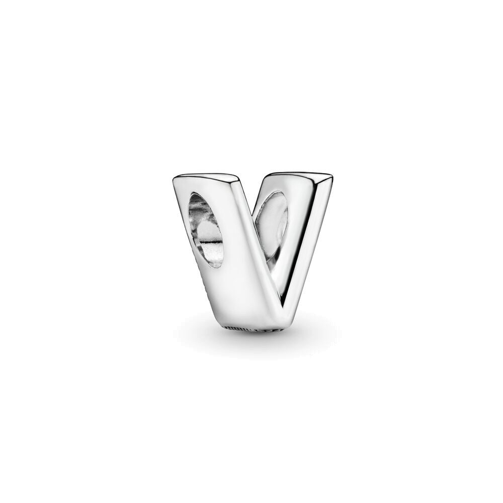 925 Silver Letters Bead 26 English Letters Charm