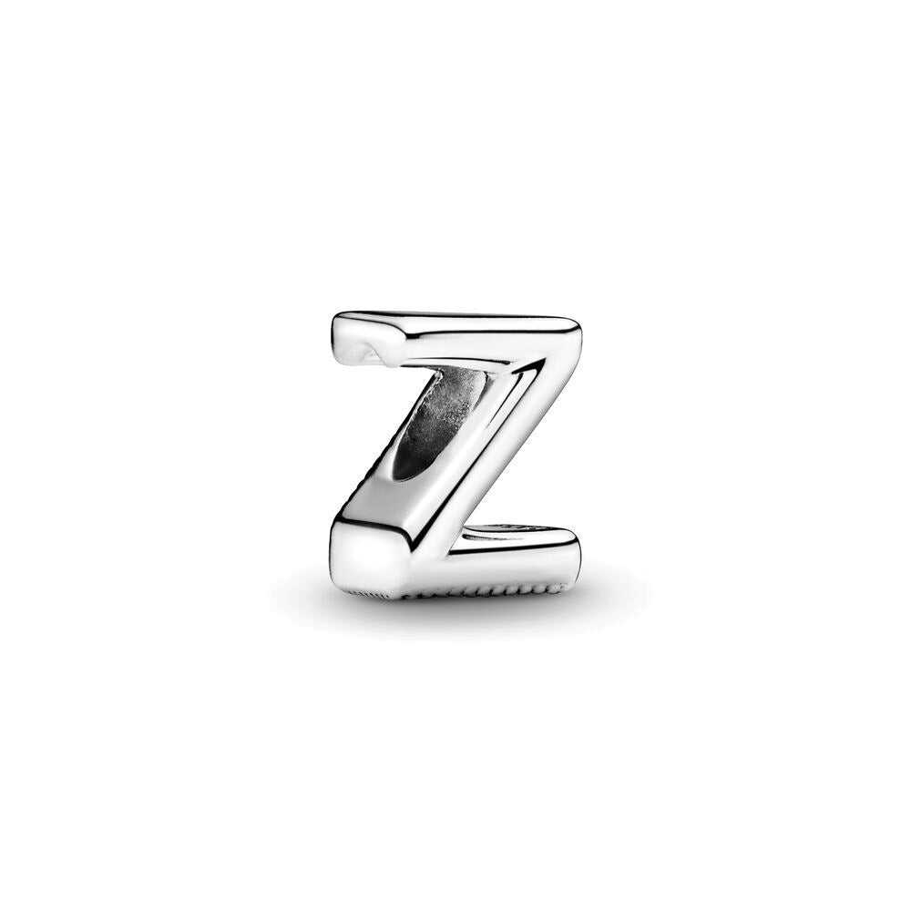 925 Silver Letters Bead 26 English Letters Charm