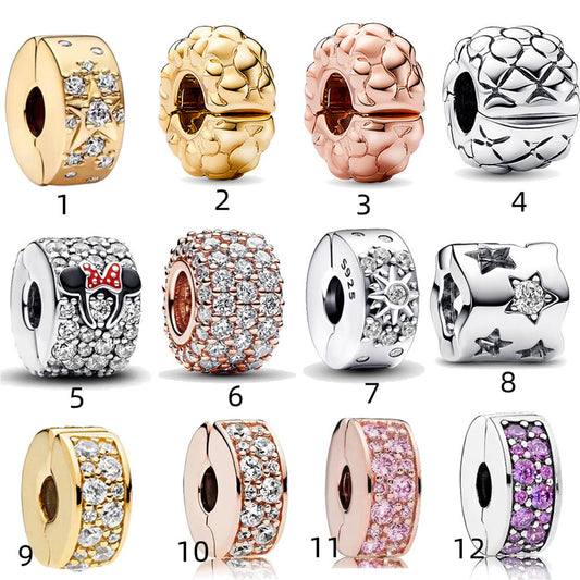 S925 Sterling Silver Zircon Beading Series Charm