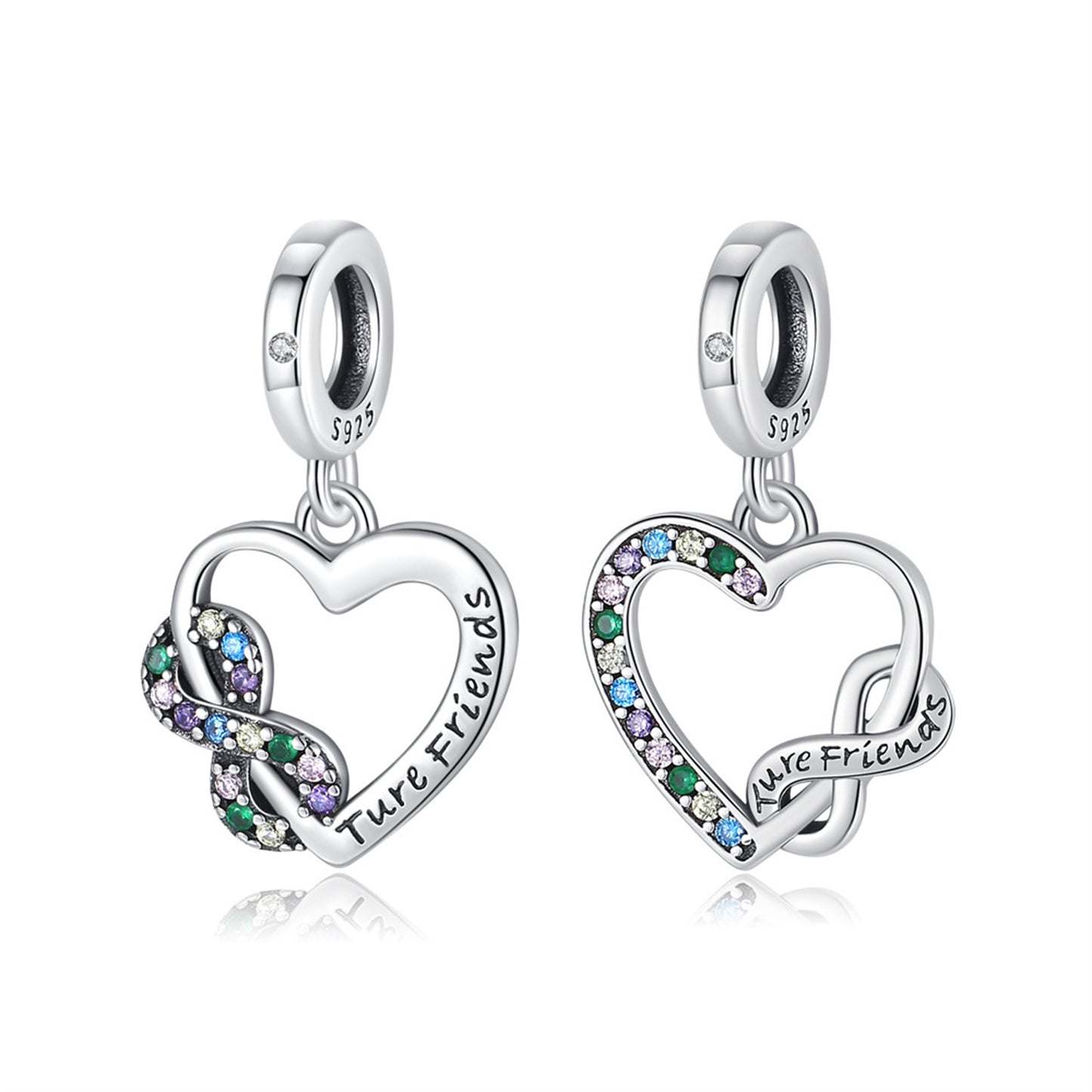 925 Sterling silver Popular Love Pendant Series Charm