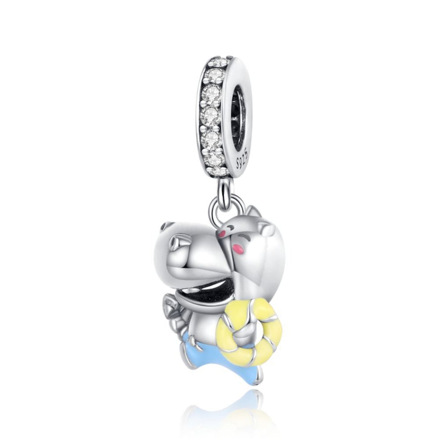 925 Sterling silver Cute Animal Koala Pendant Series Charm