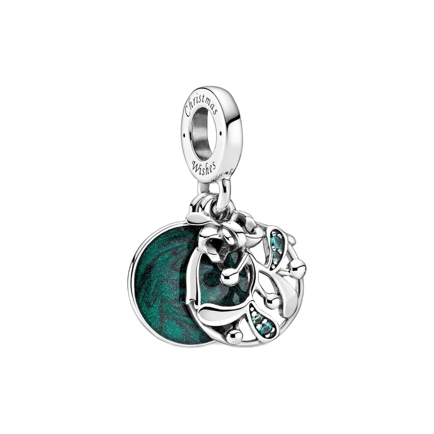 S925 Sterling Silver Christmas Anchor Pendant Series Charm