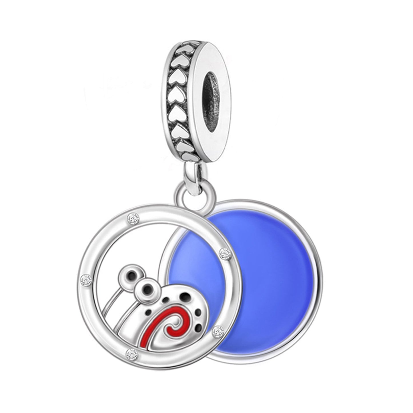 925 Sterling silver 2-in-1 snail Dolphin Pendant Series Charm