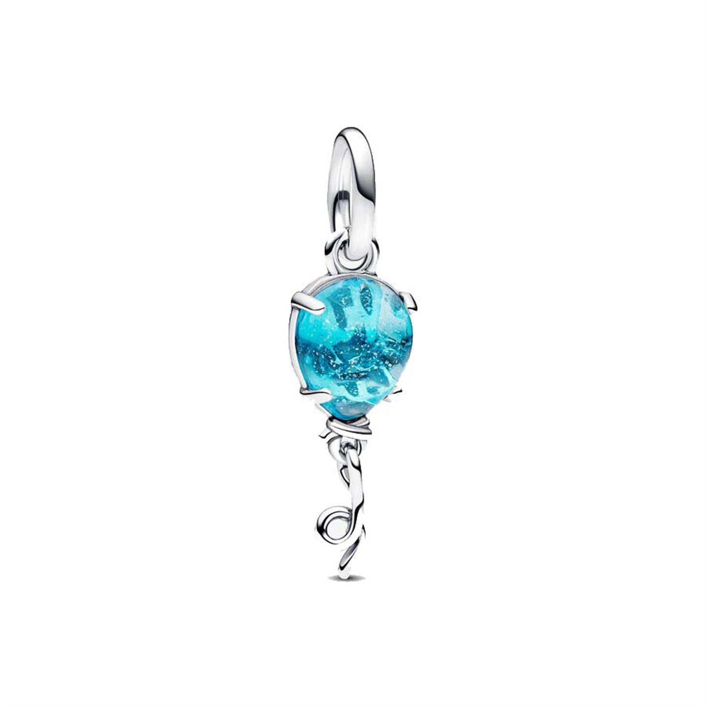 S925 Sterling Silver Hot air Balloon House Beaded Series Charm